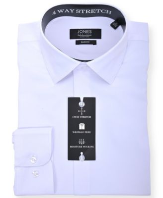 Men's Solid White Dress Shirt