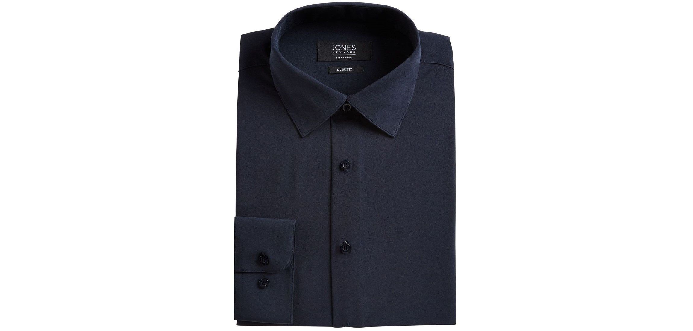 Mens Slim-Fit Stretch Cooling Tech Dress Shirt
