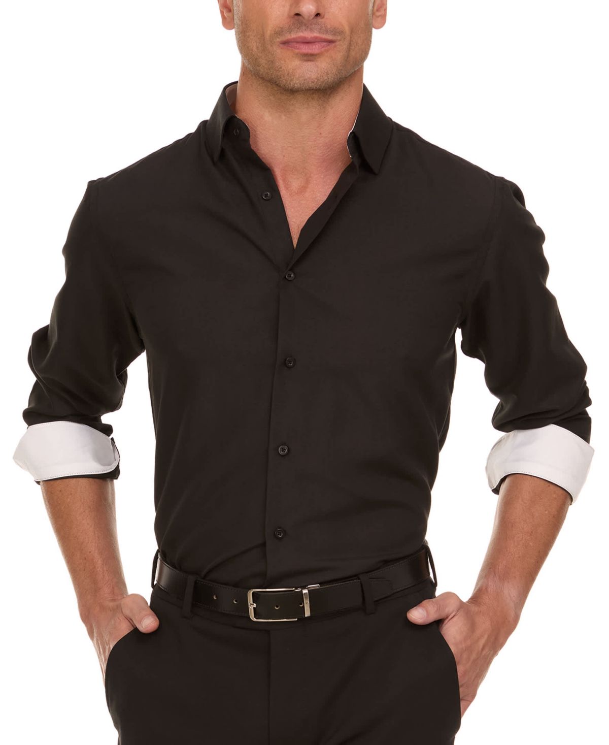 Mens Slim Fit Dress Shirt