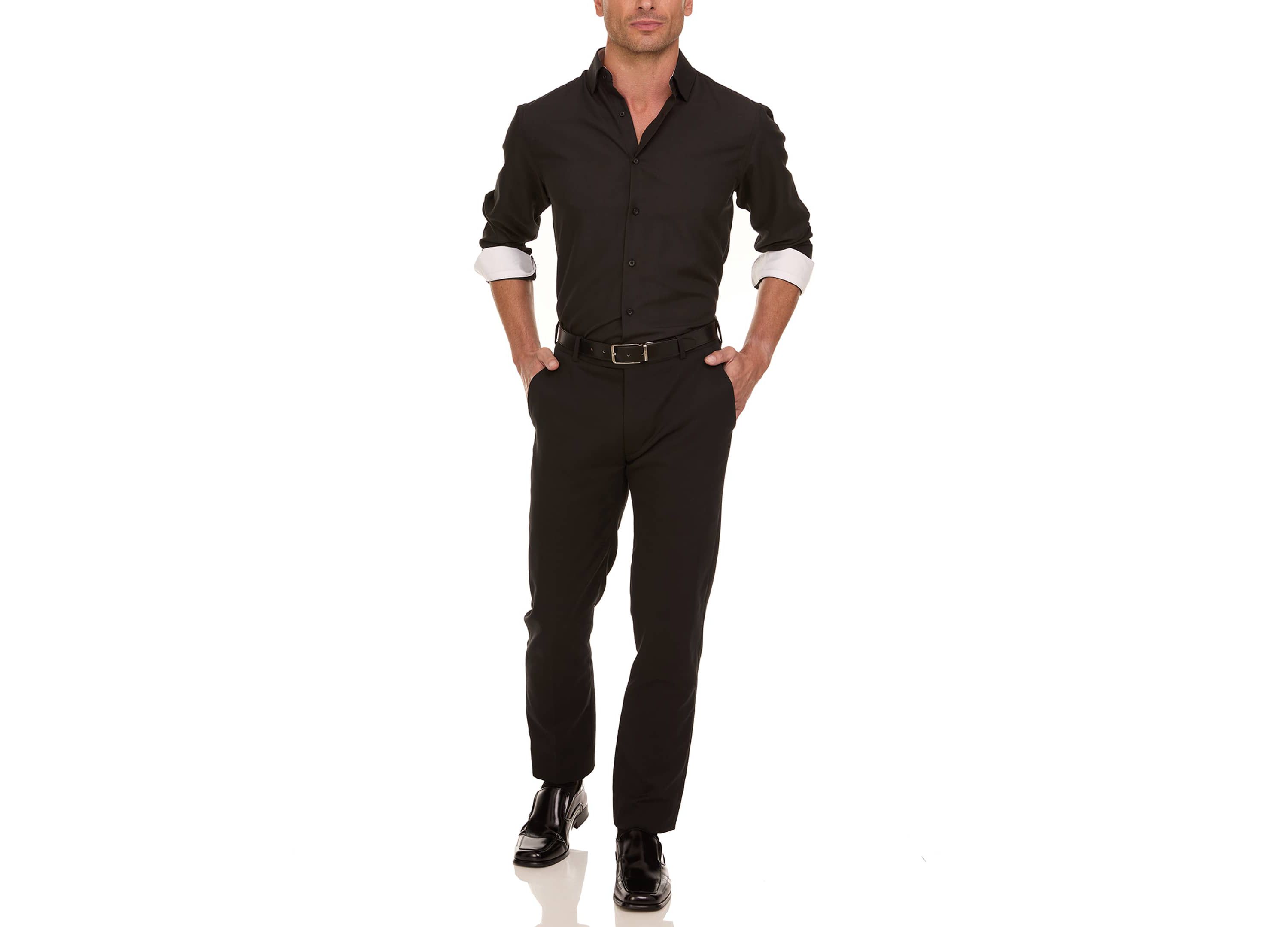 Mens Slim Fit Dress Shirt