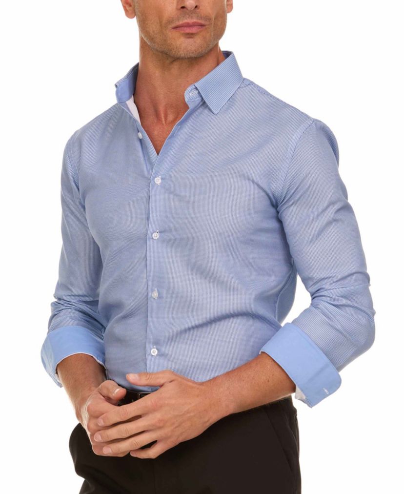 Mens Slim Fit Dress Shirt