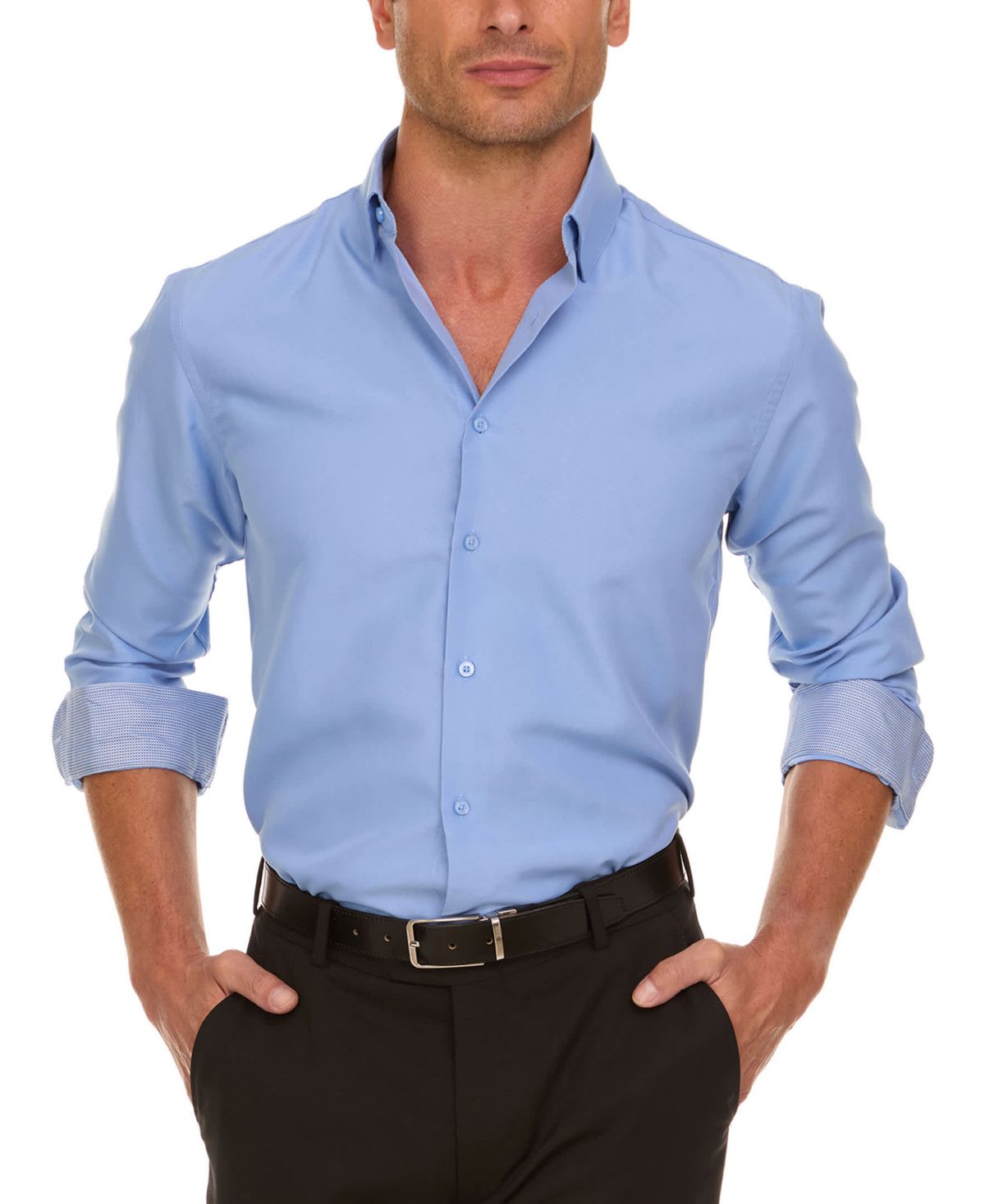 Mens Slim Fit Dress Shirt