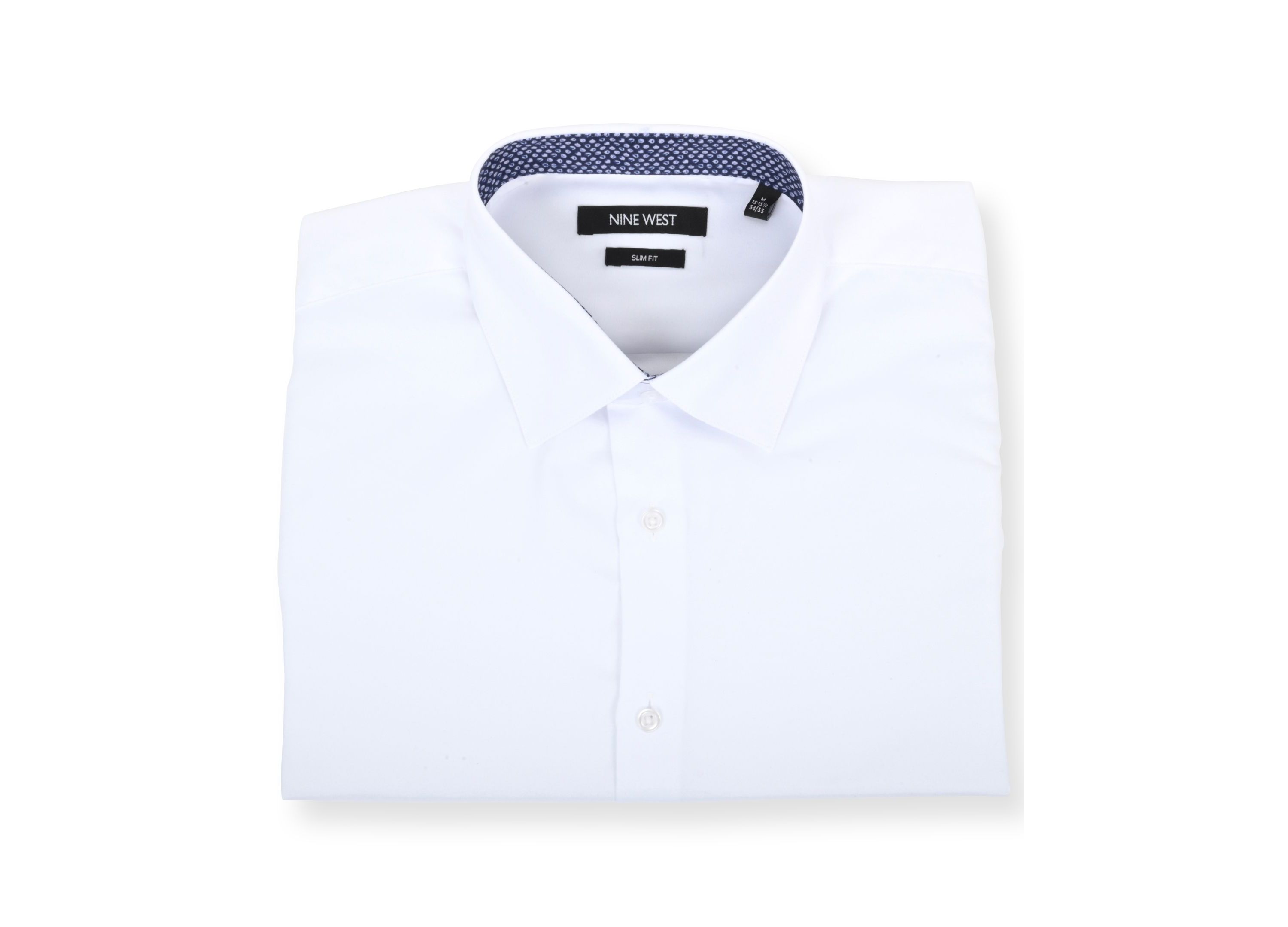 Mens Slim-Fit Performance Stretch Solid Dress Shirt