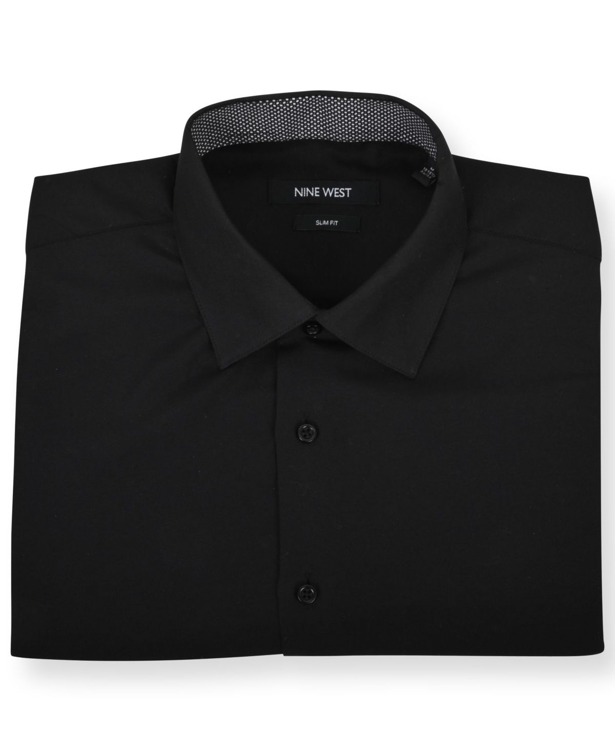 Mens Slim-Fit Performance Stretch Solid Dress Shirt