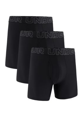 Under Armour Men's Performance Mesh 6" Boxer Briefs - 3 Pack