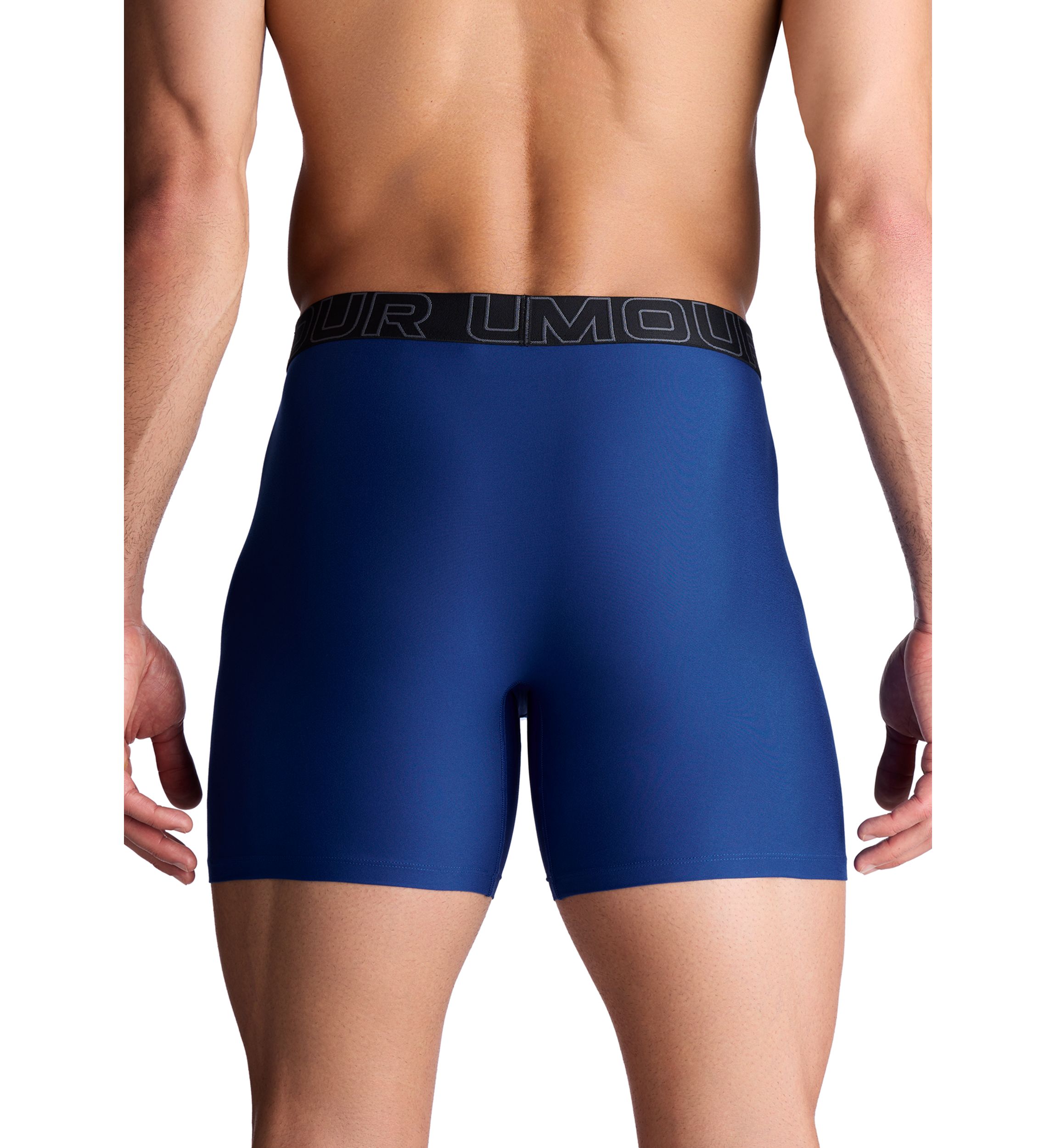 One Pair Performance Tech Solid Boxer Briefs - 6" Inseam