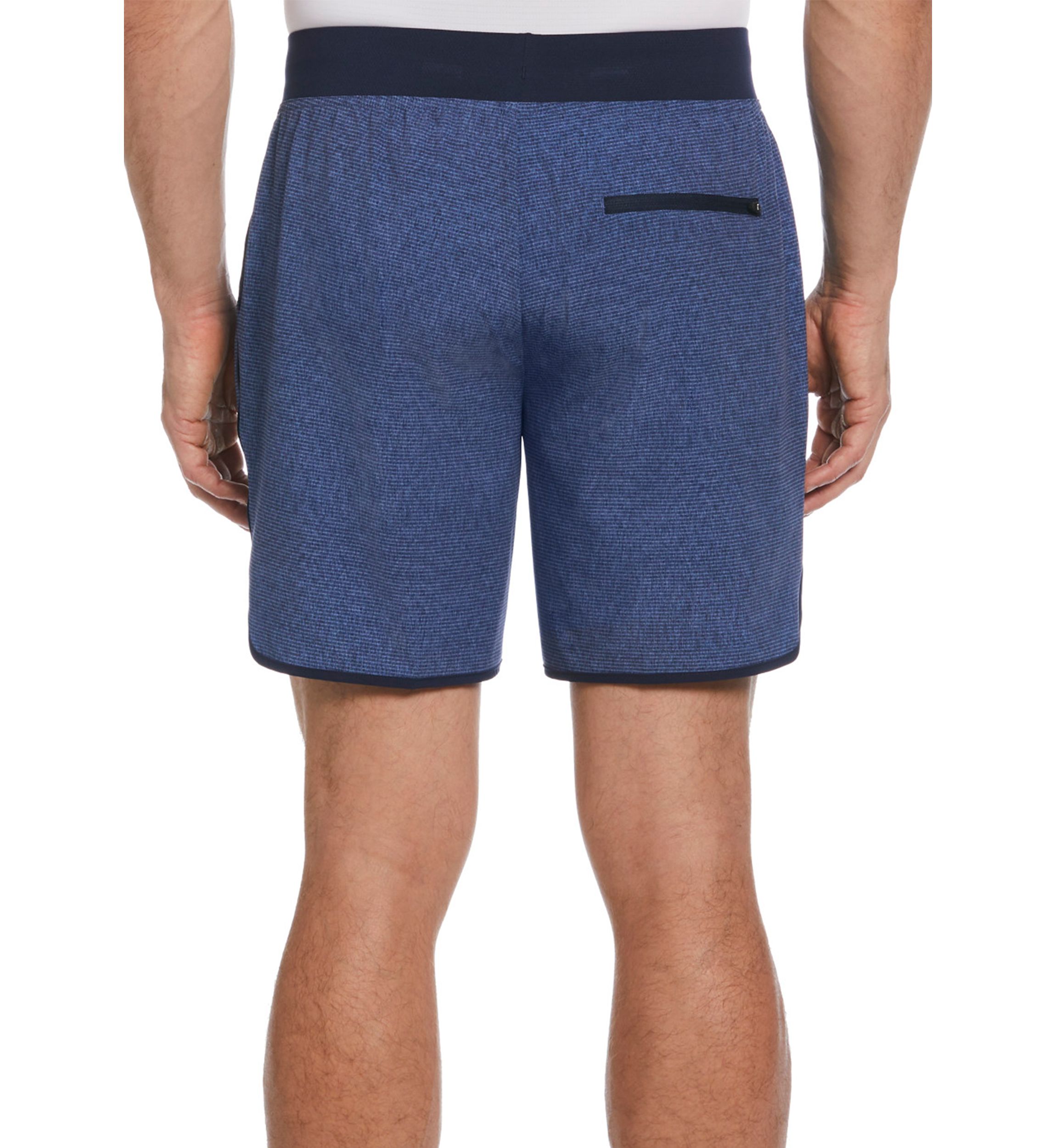Mens 7" Heather Stripe Printed Shorts