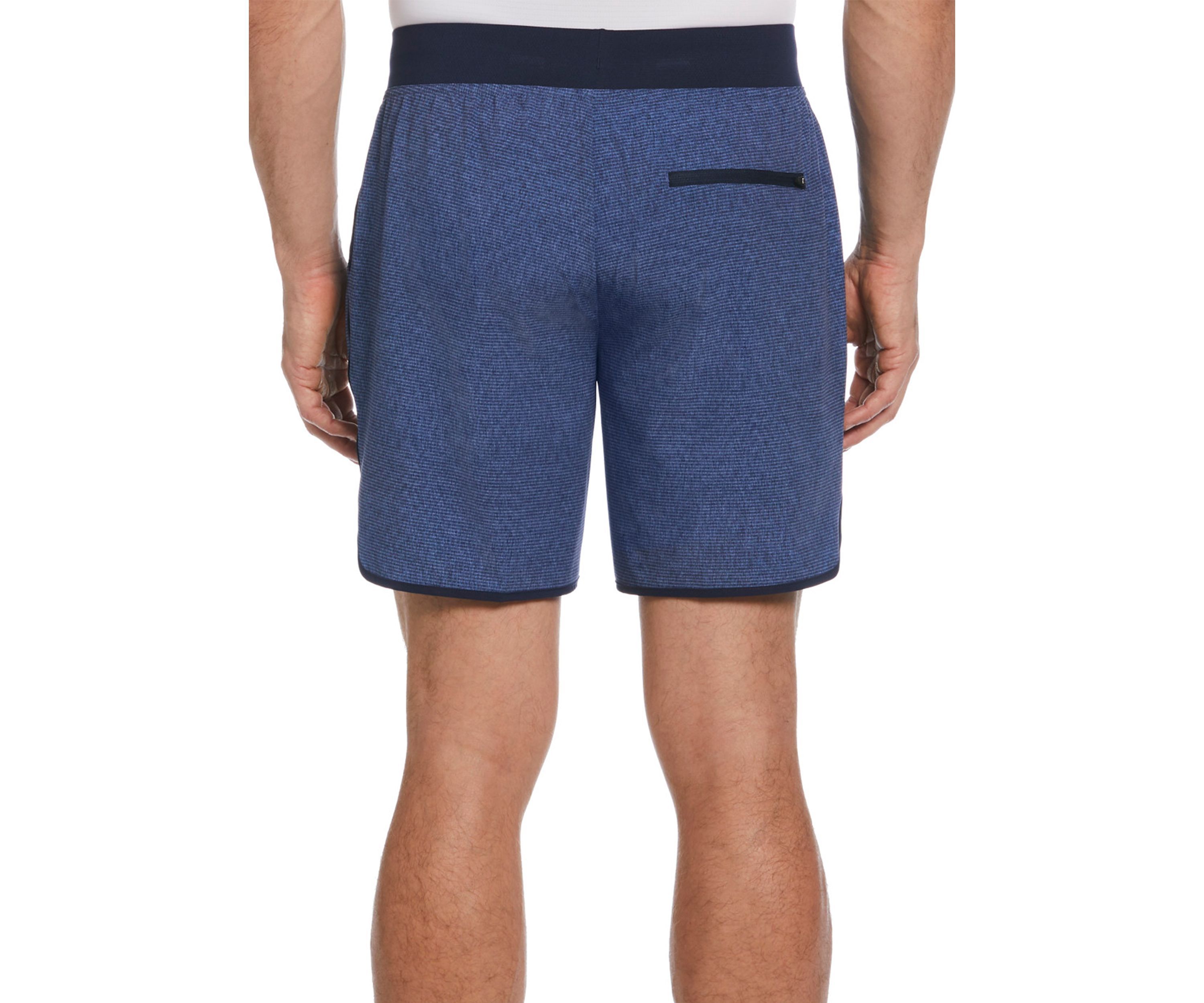 Mens 7" Heather Stripe Printed Shorts
