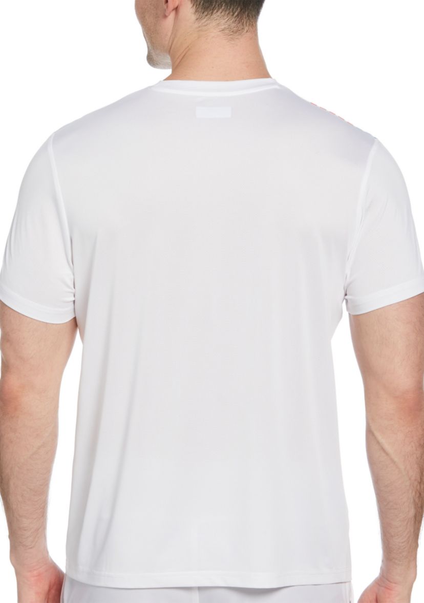Mens Asymmetric Front Panel Printed T-Shirt