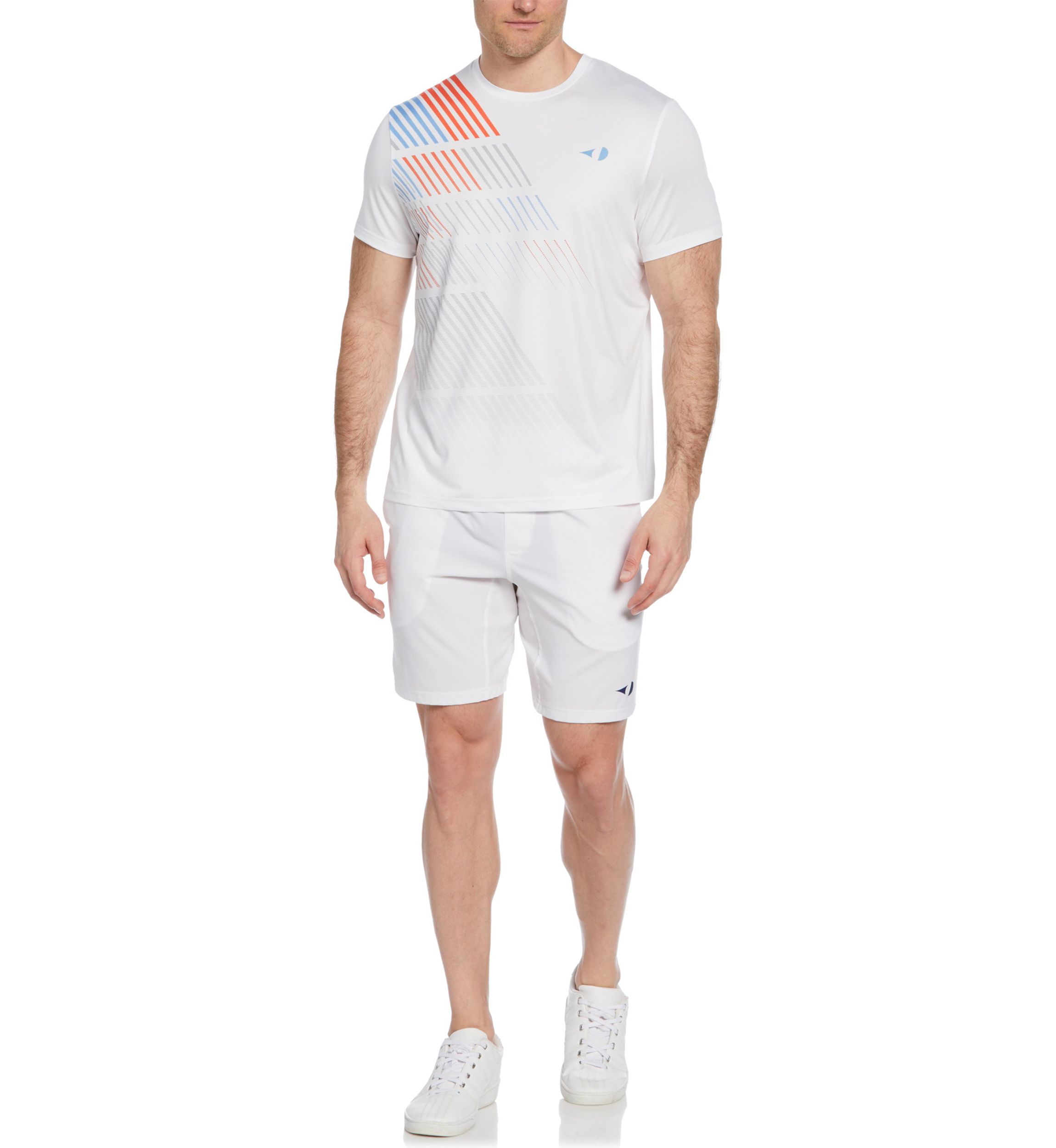 Mens Asymmetric Front Panel Printed T-Shirt