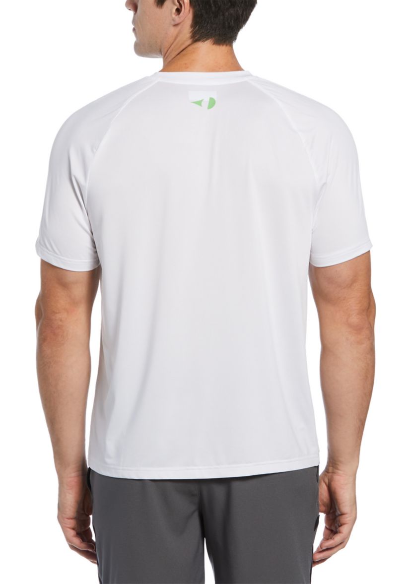Mens Short Sleeve Linear Ergo Printed Crew Neck T-Shirt