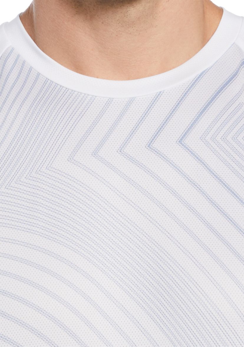 Mens Short Sleeve Linear Ergo Printed Crew Neck T-Shirt