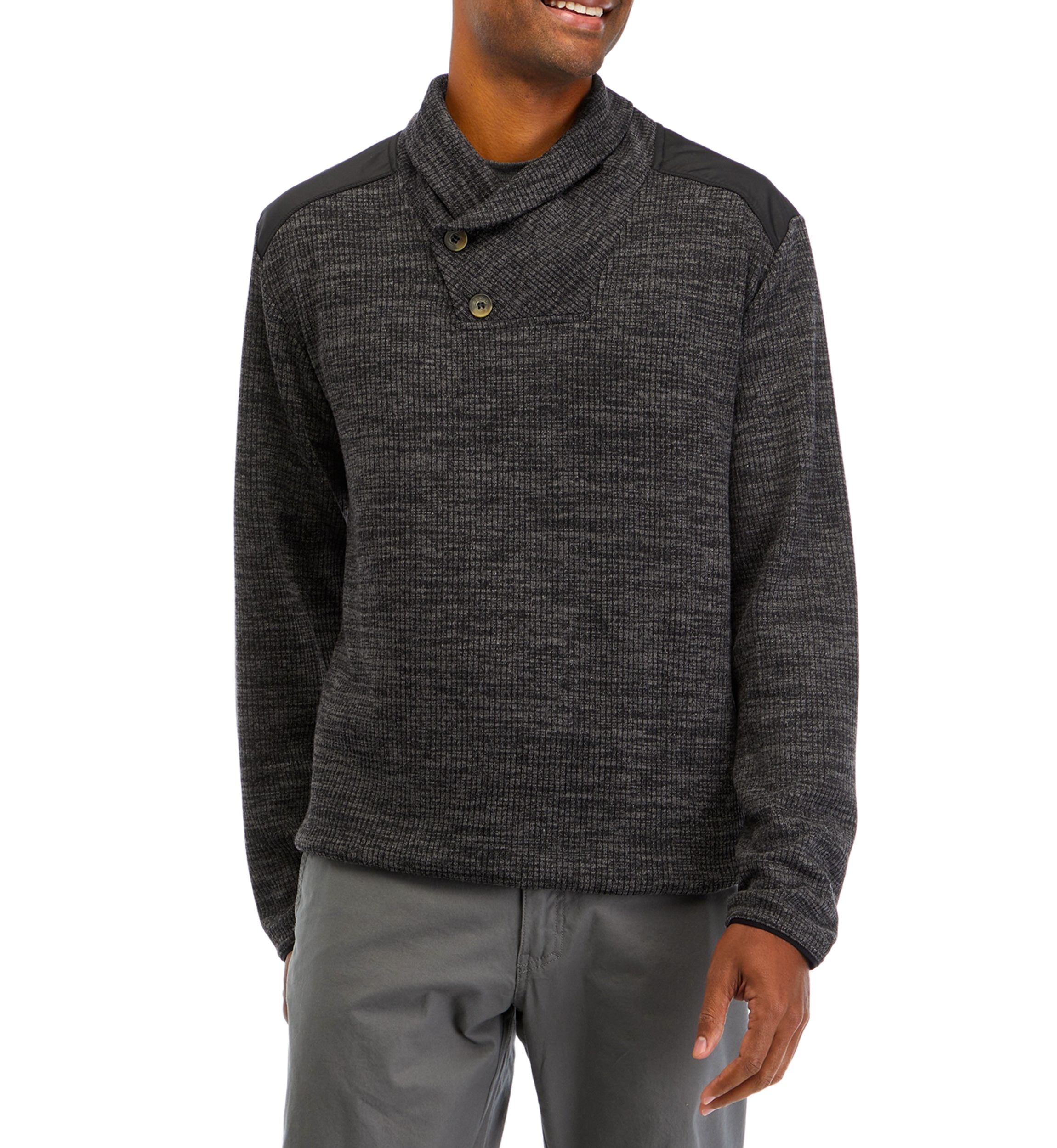 Mens Shawl Collar Shirt