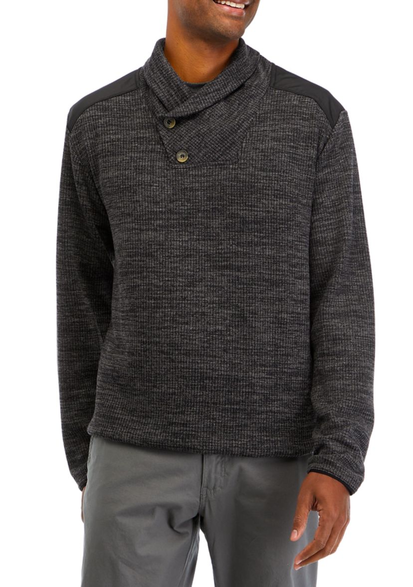 Mens Shawl Collar Shirt
