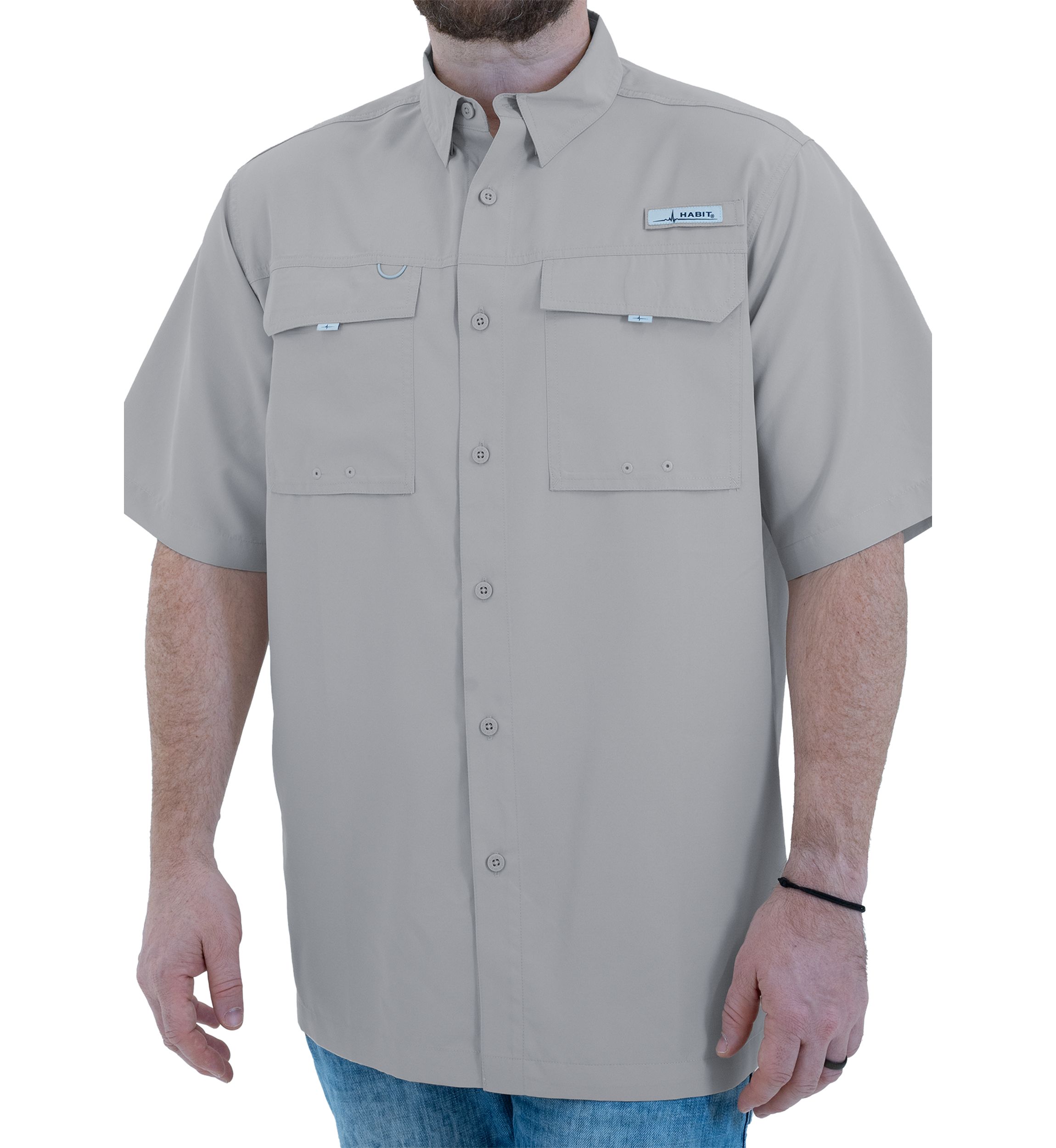 Mens Flushing Bay Short Sleeve Fishing Shirt