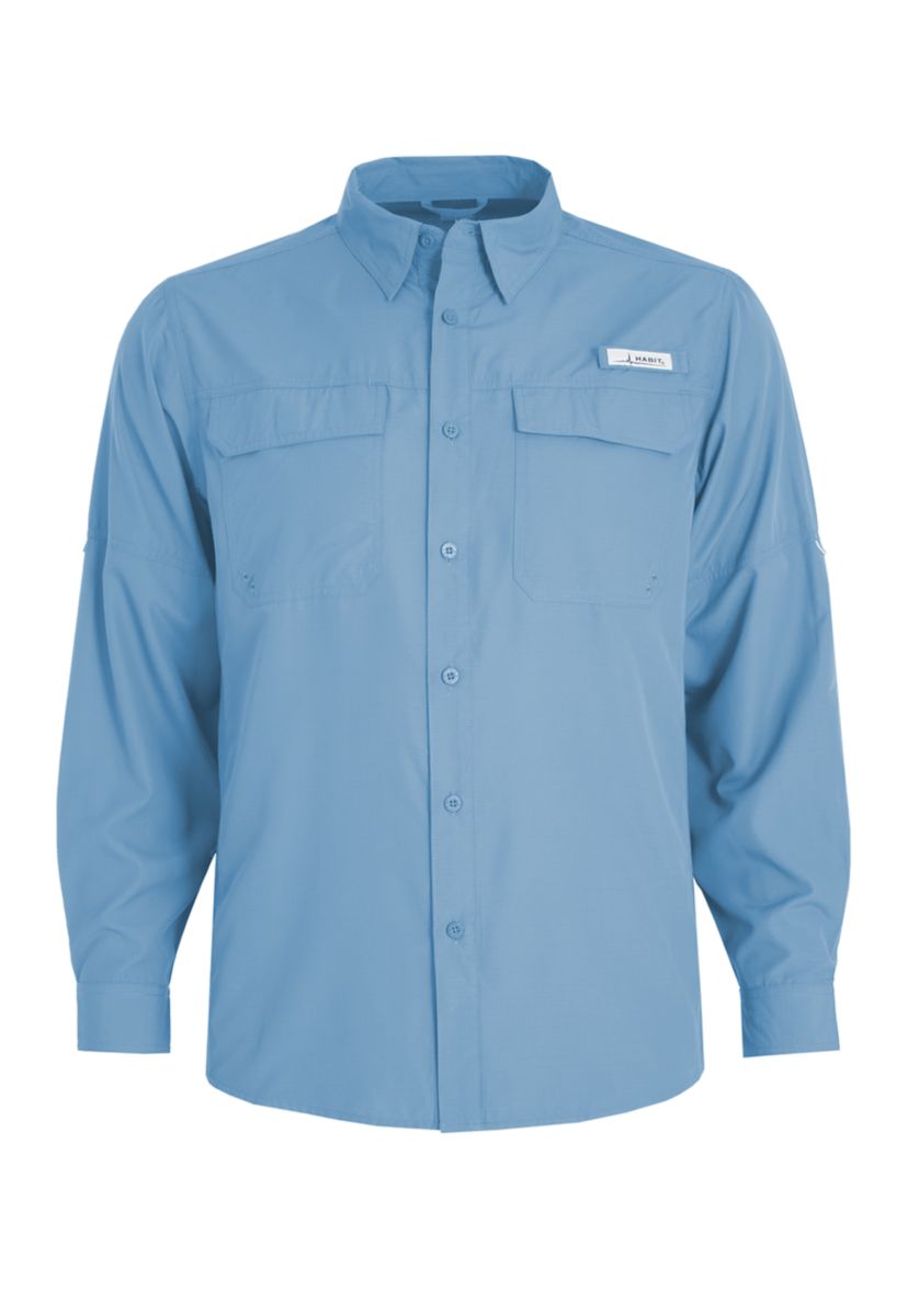 Mens Trappers Cabin Hybrid Long Sleeve Fishing Shirt