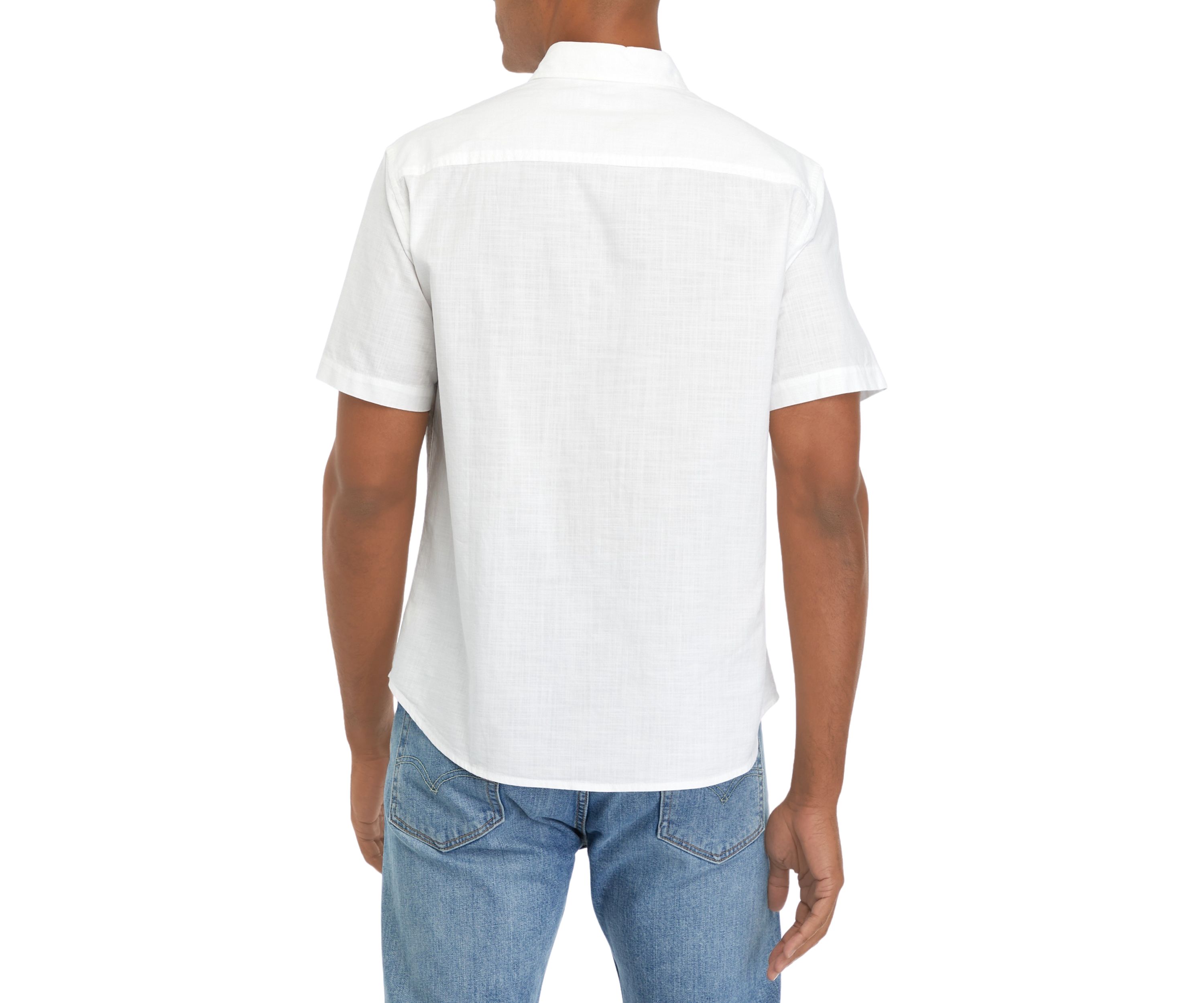 Short Sleeve Flap Pocket Woven Shirt