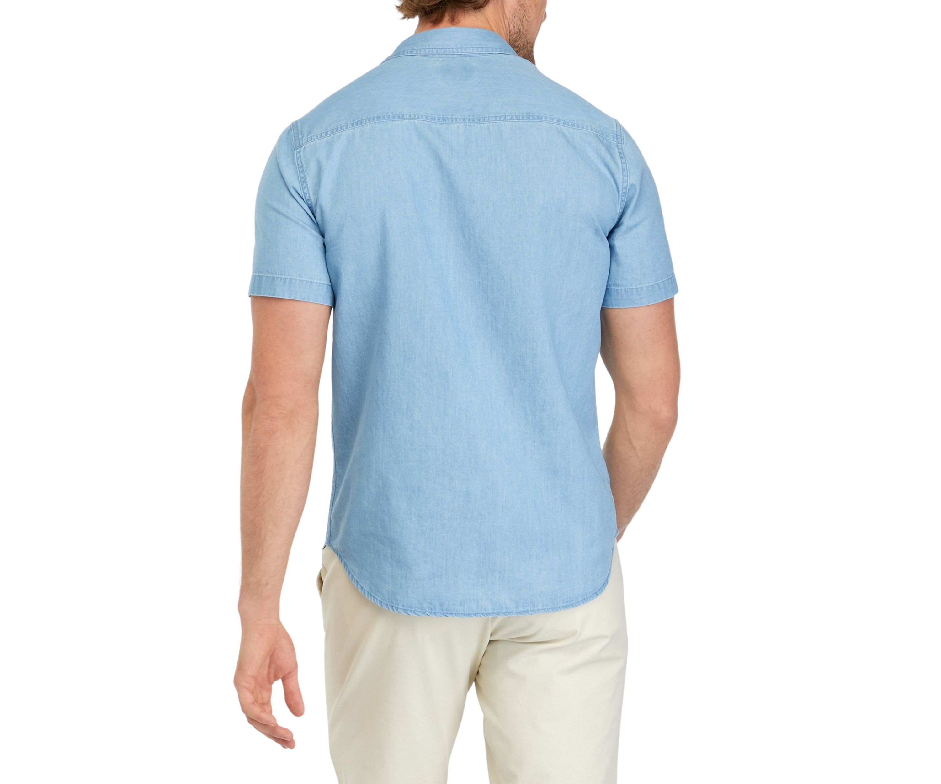 Short Sleeve 2 Pocket Chambray Shirt
