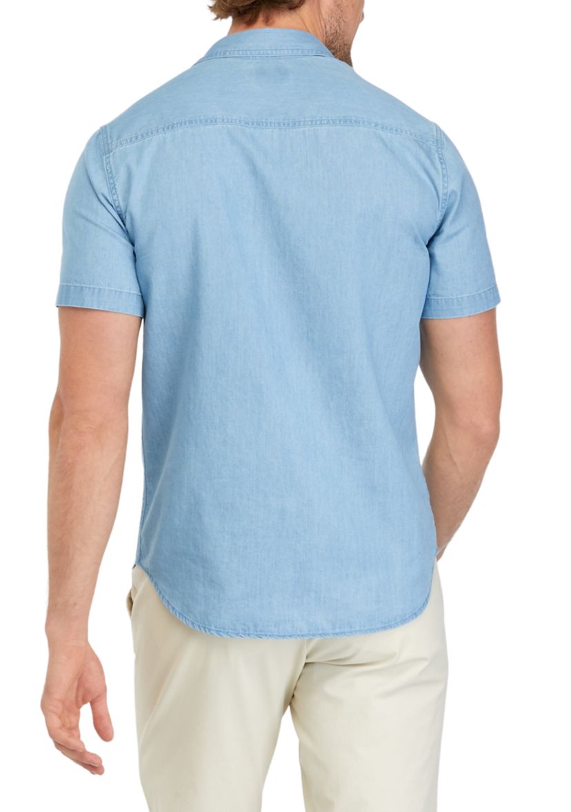 Short Sleeve 2 Pocket Chambray Shirt