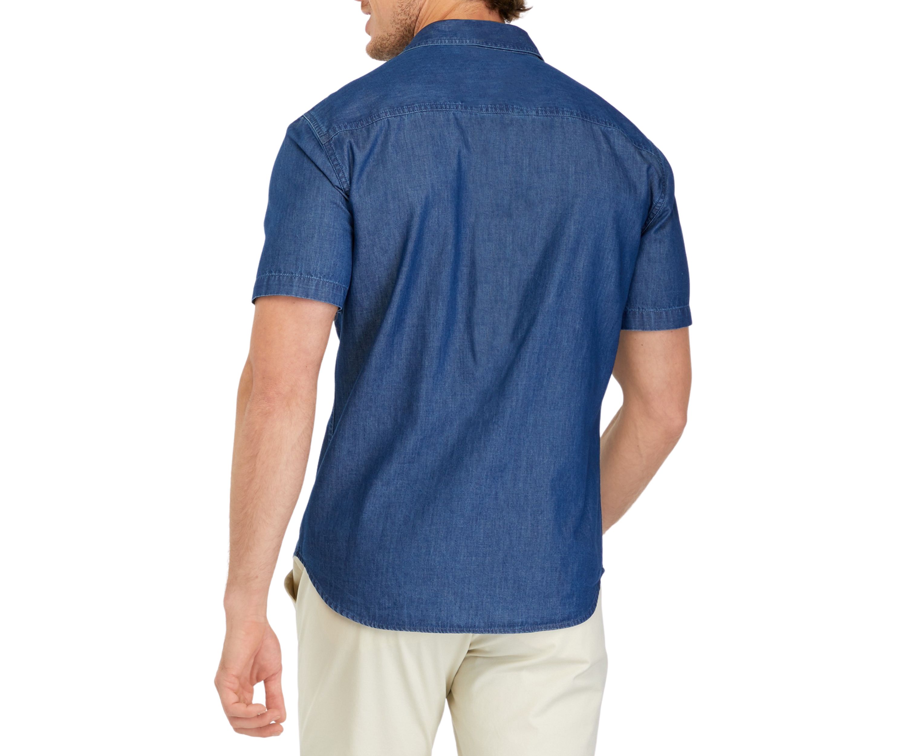 Short Sleeve 2 Pocket Chambray Shirt