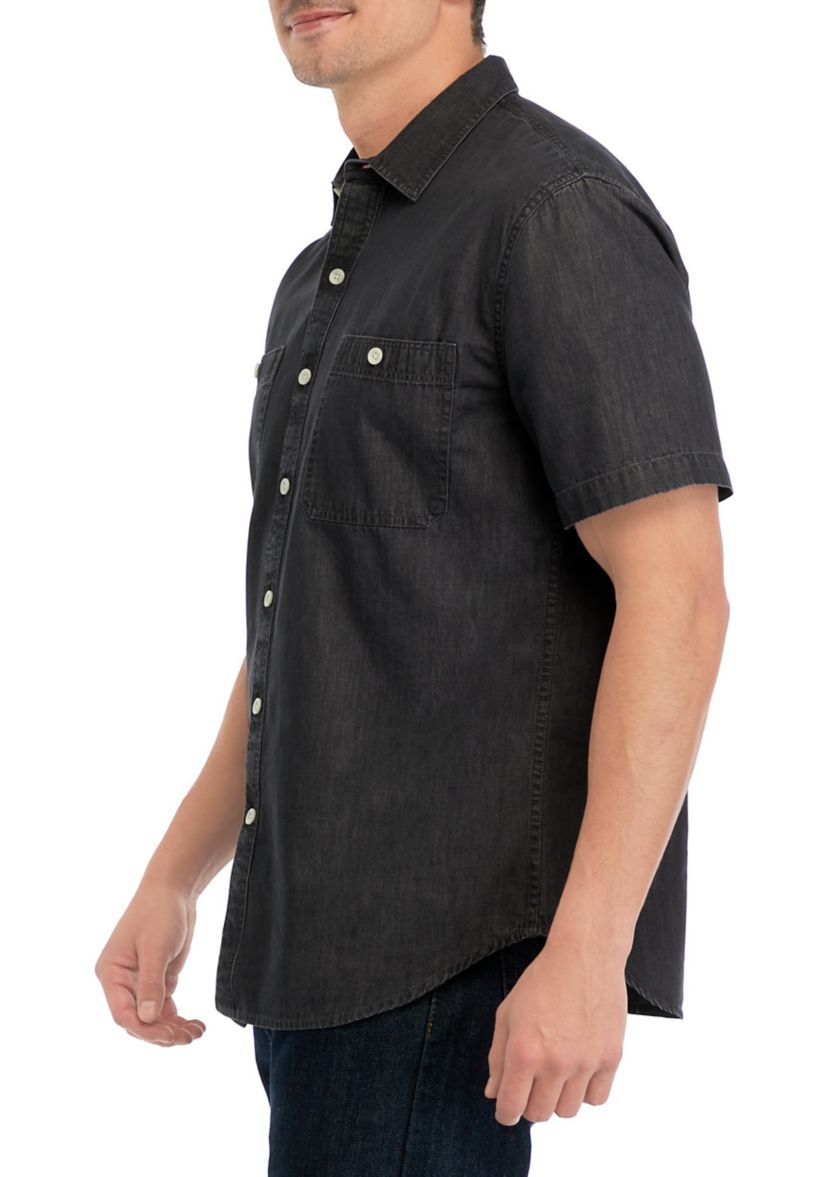 Short Sleeve 2 Pocket Chambray Shirt