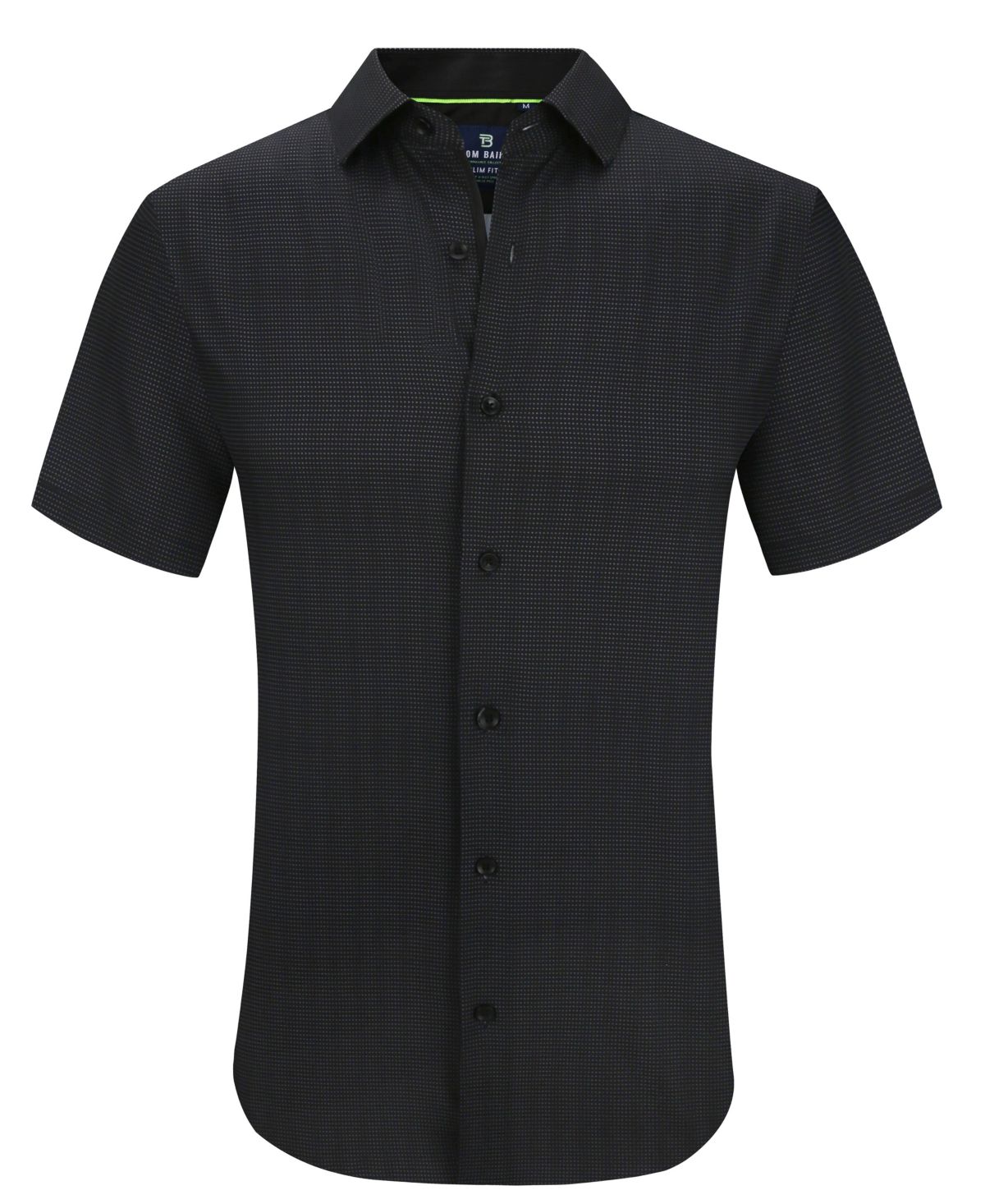 Tom Baine Slim Fit Short Sleeve Performance Stretch Button Down