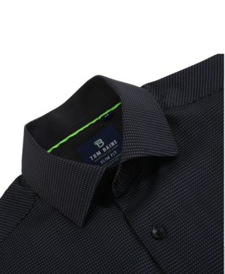 Tom Baine Slim Fit Short Sleeve Performance Stretch Button Down