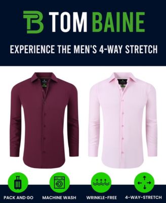 Tom Baine Performance Stretch Solid Button Down