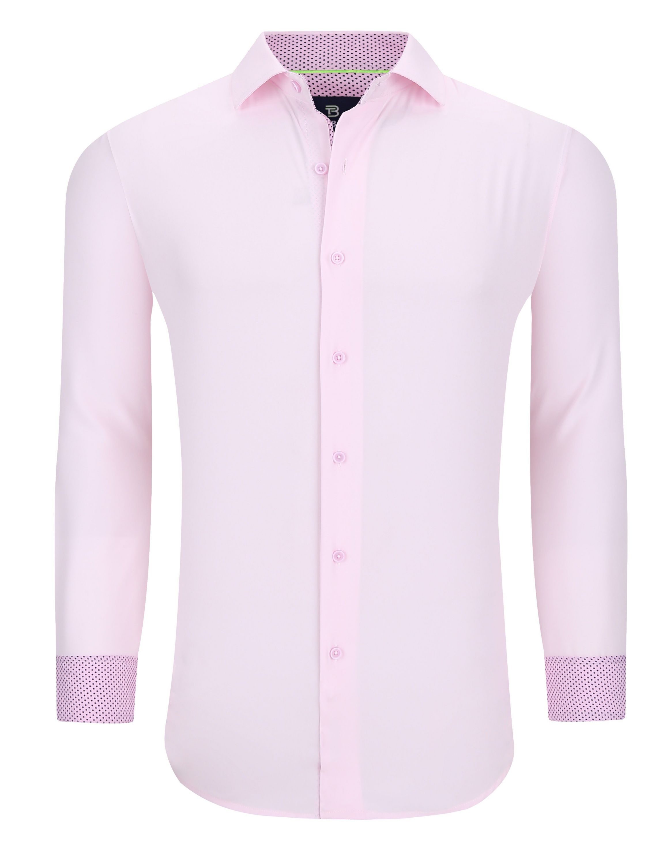 Tom Baine Slim Fit Performance Long Sleeve Solid Button Down