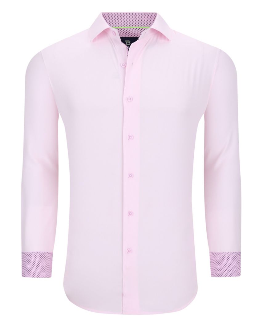 Tom Baine Slim Fit Performance Long Sleeve Solid Button Down