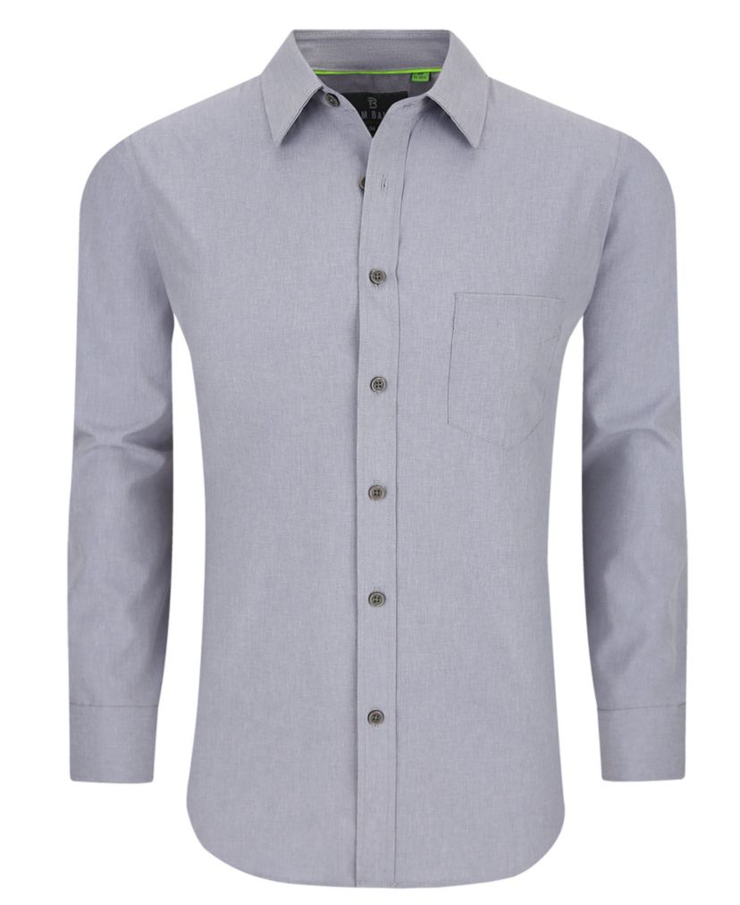 Tom Baine Slim Fit Performance Long Sleeve Soild Button Down
