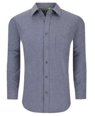 Tom Baine Slim Fit Performance Long Sleeve Soild Button Down