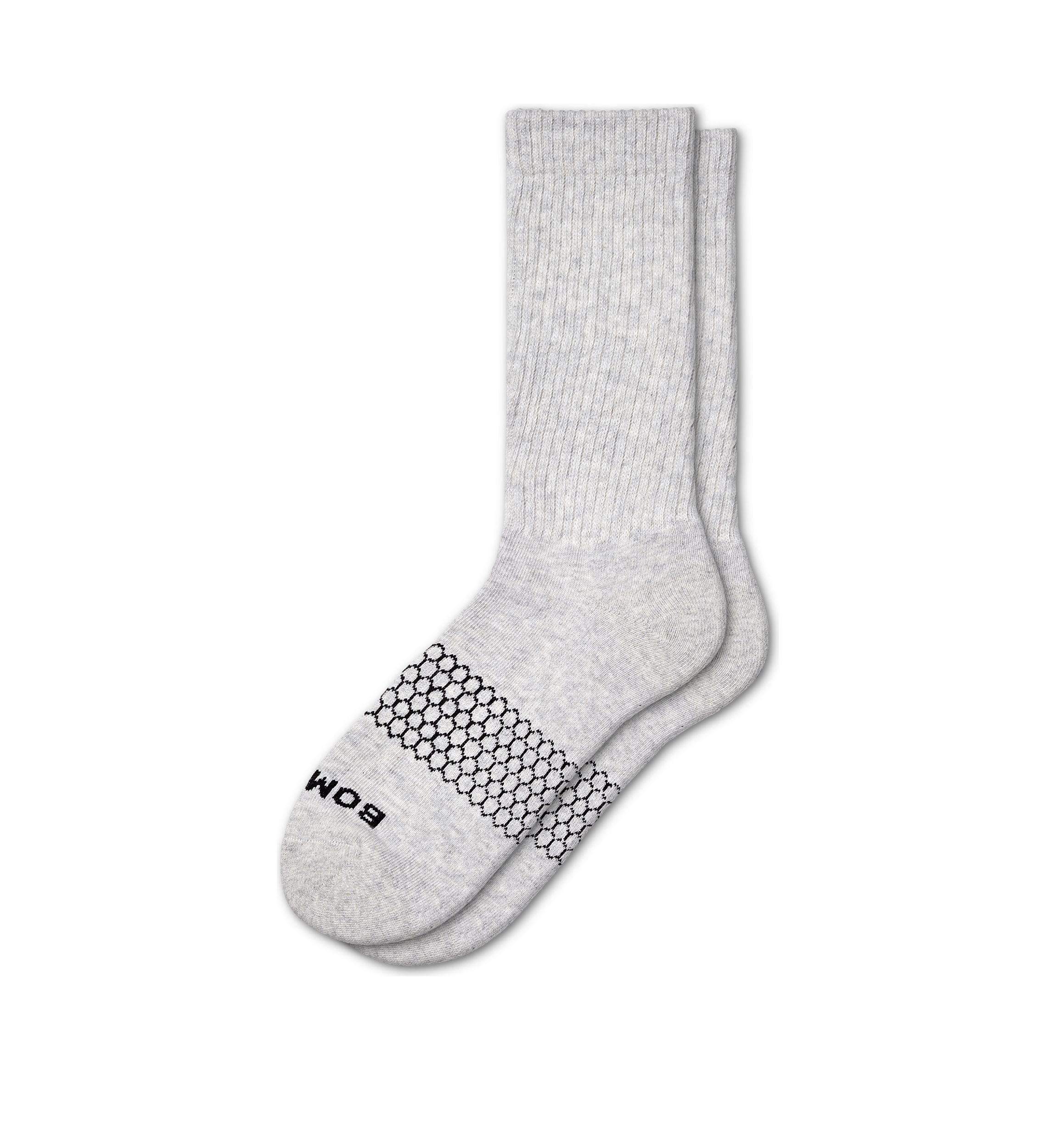 Mens Solid Crew Socks
