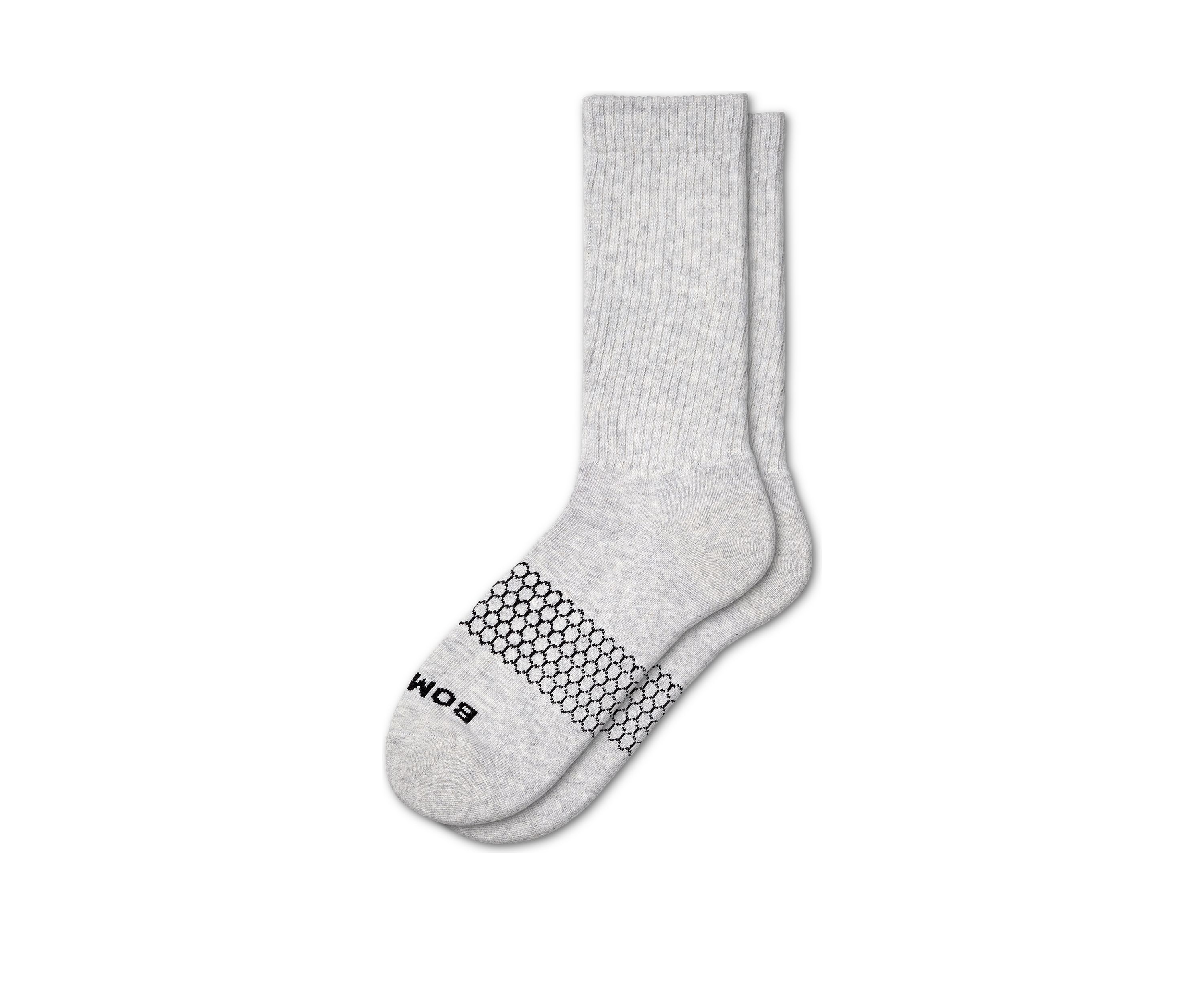 Mens Solid Crew Socks