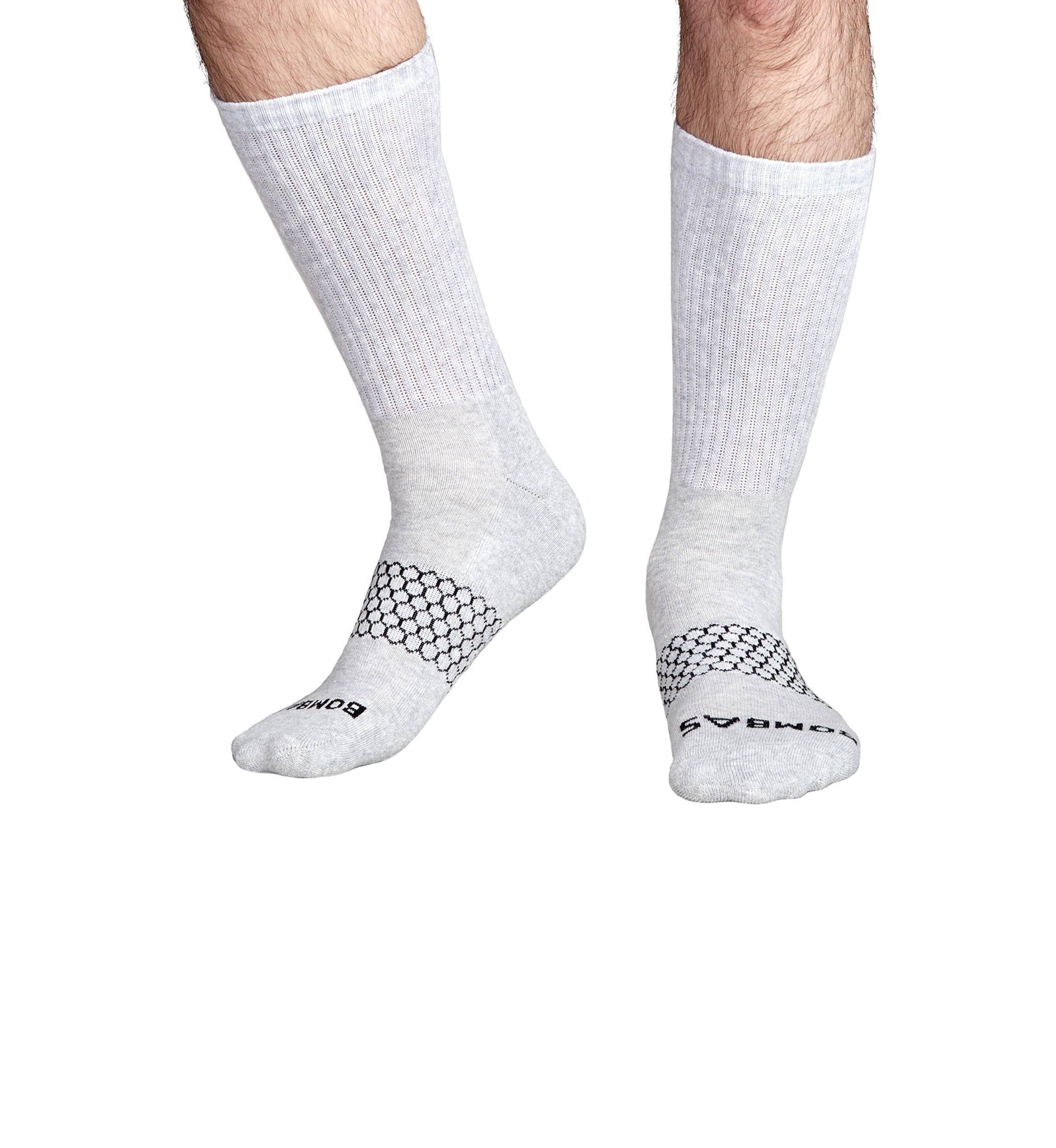 Mens Solid Crew Socks