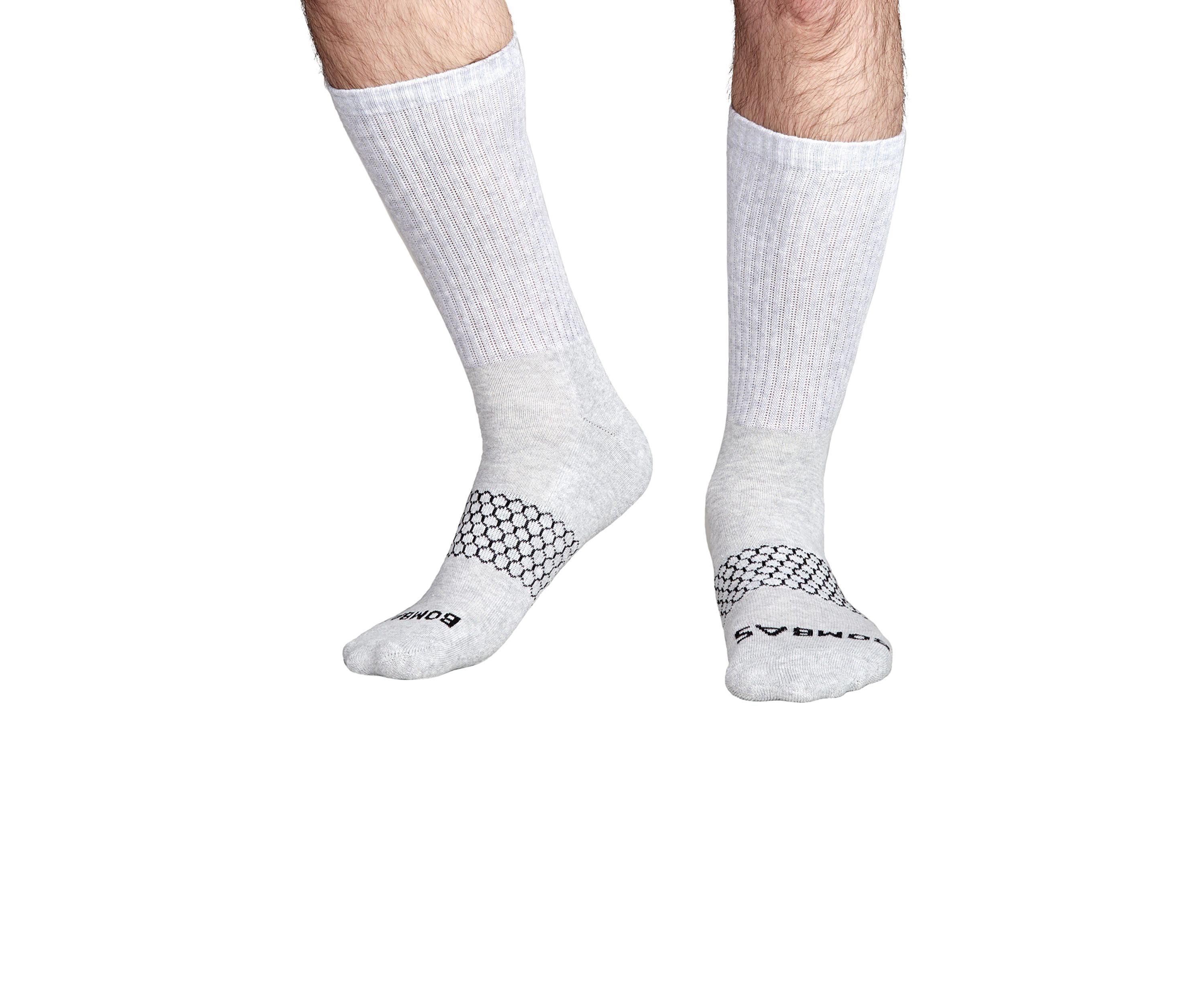 Mens Solid Crew Socks