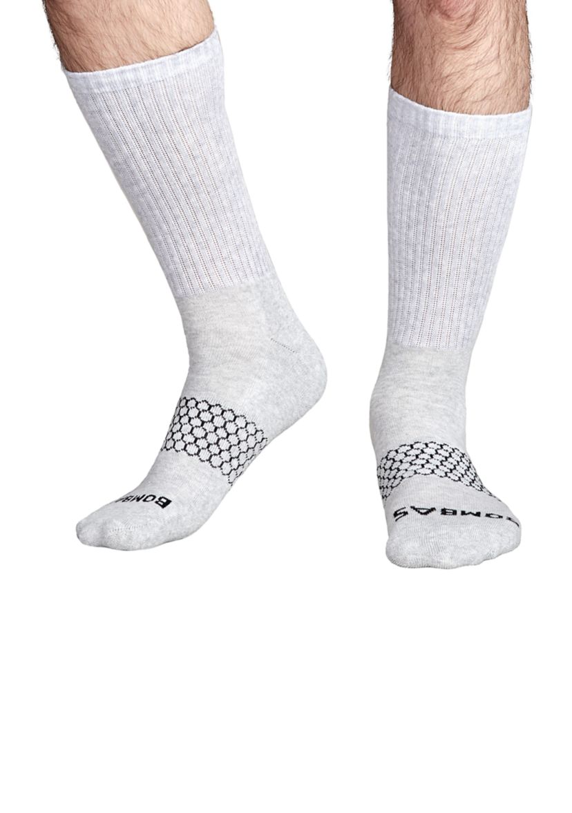 Mens Solid Crew Socks