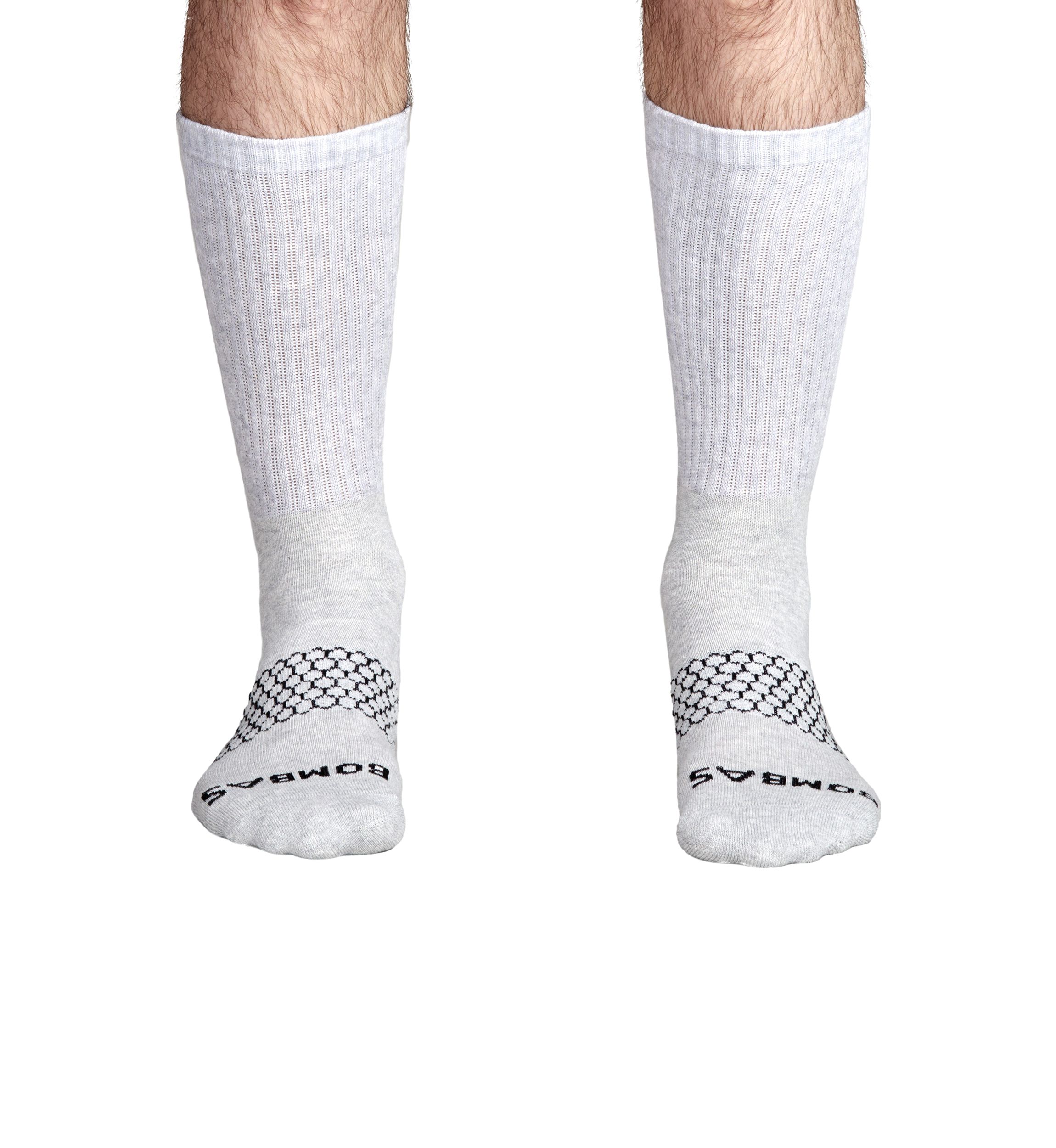 Mens Solid Crew Socks