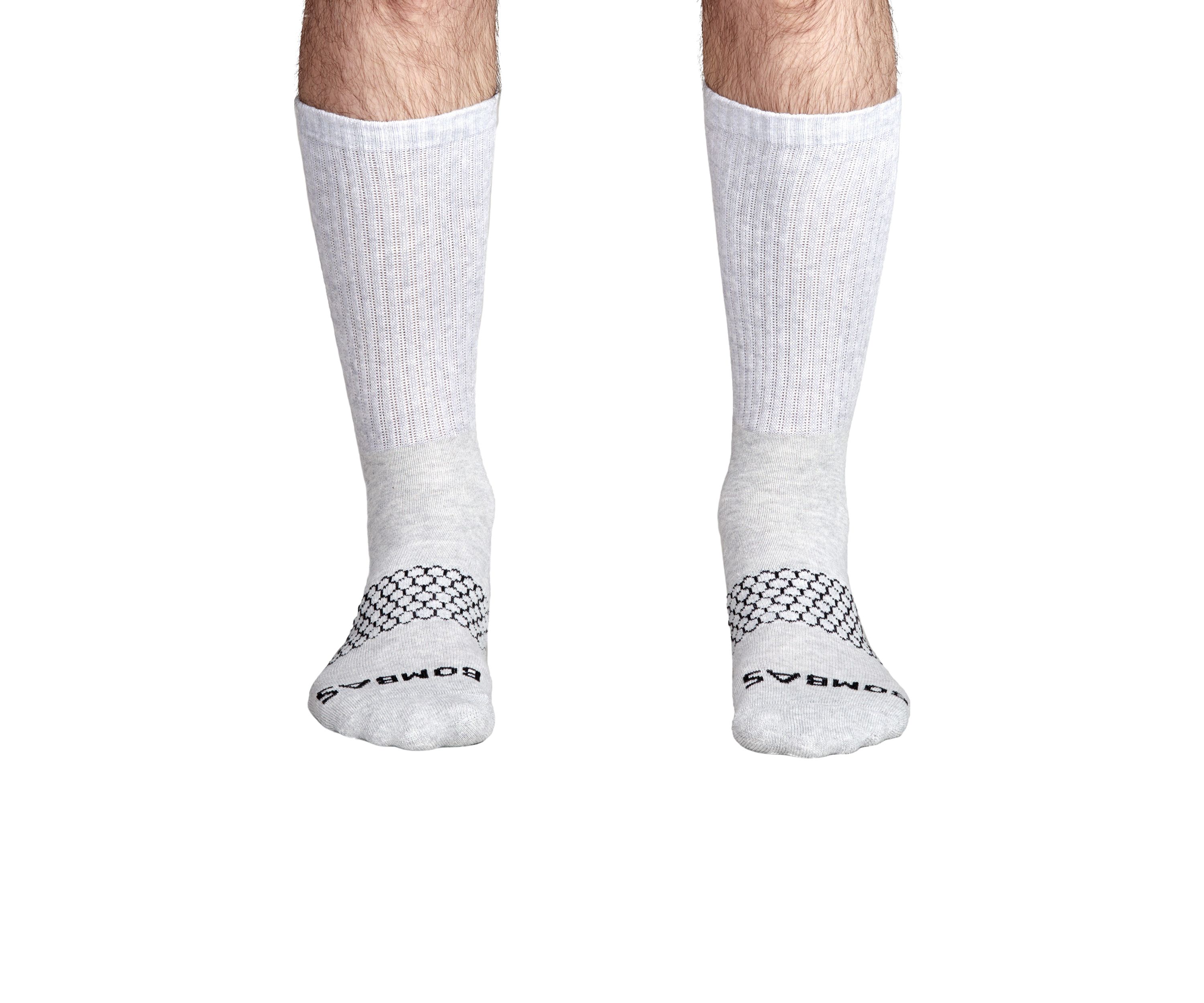 Mens Solid Crew Socks