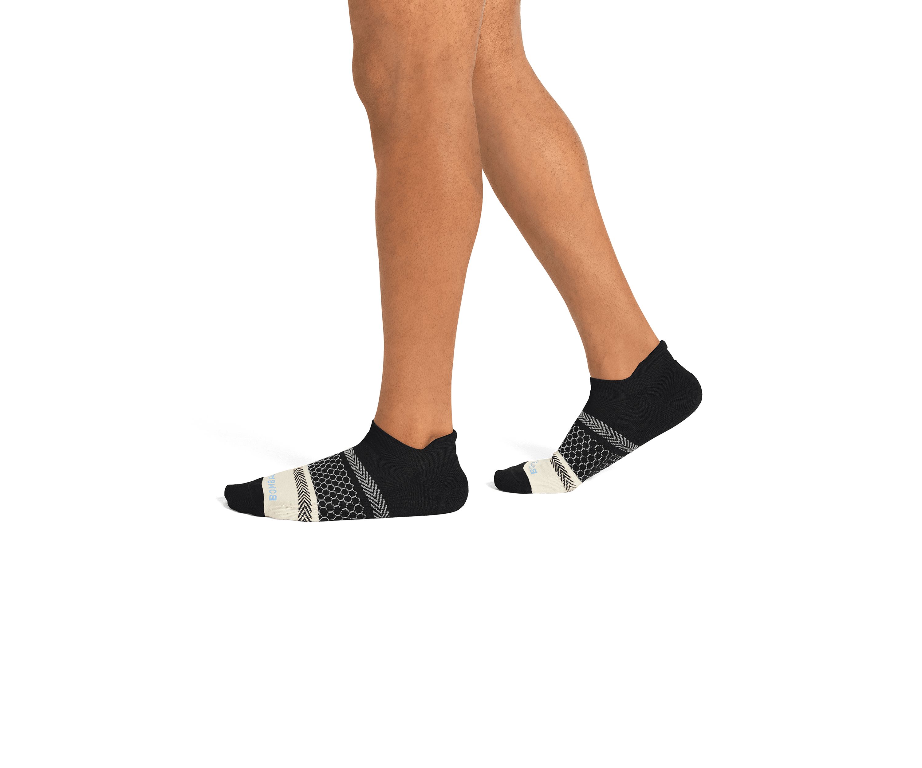 Chevron Double Stripe Ankle Socks
