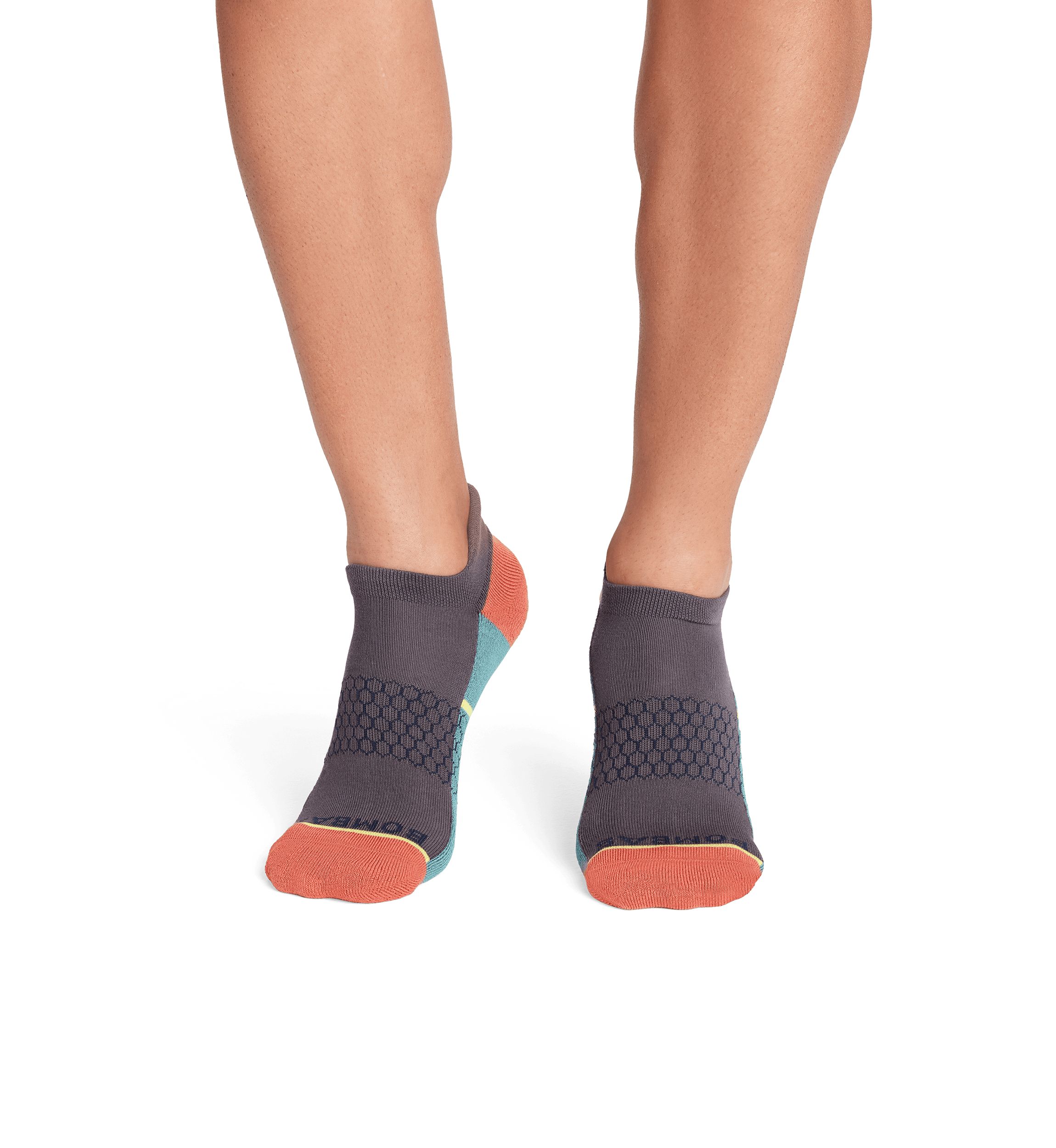 Half Stripe Color Blocked Ankle Socks