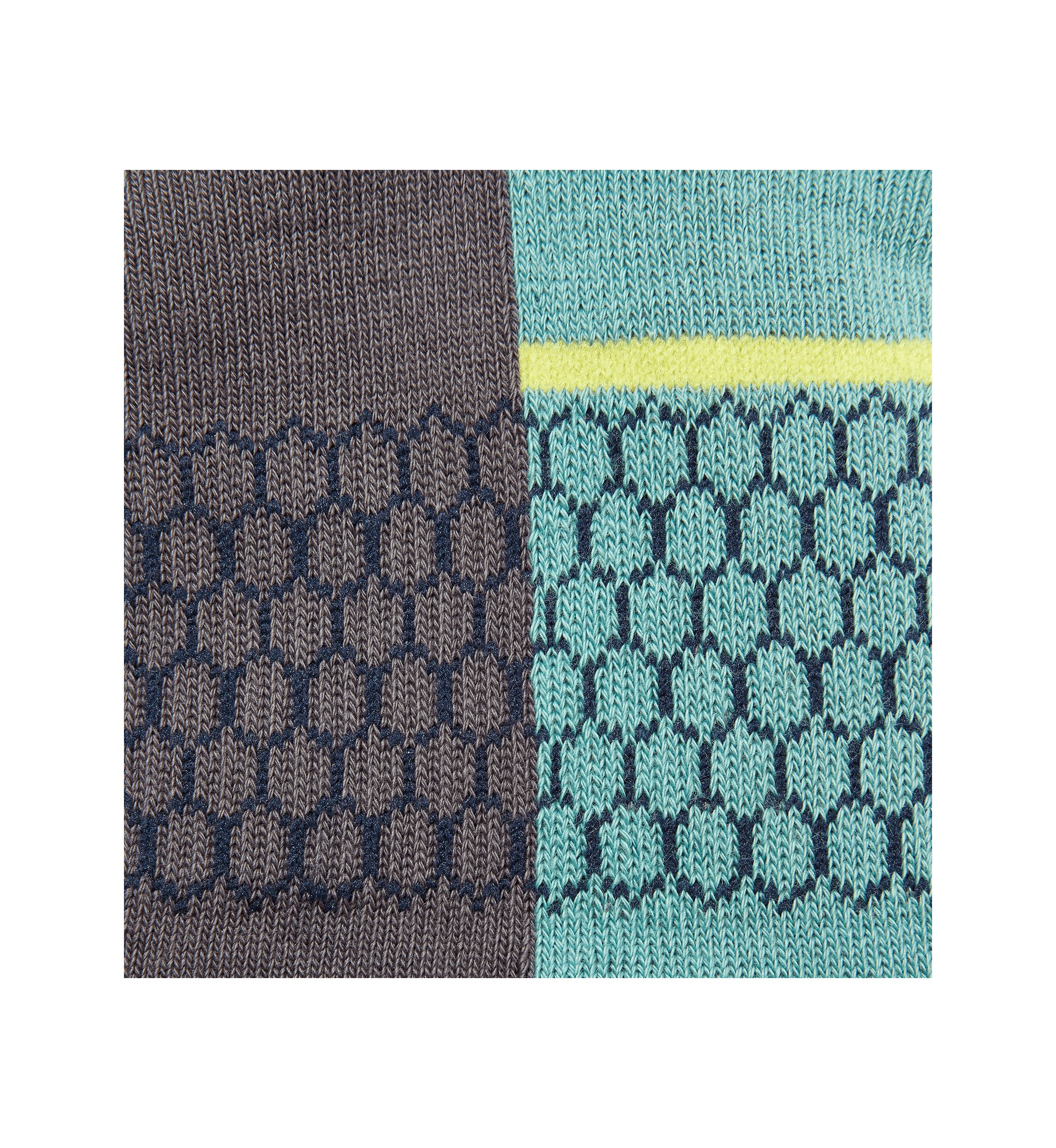Half Stripe Color Blocked Ankle Socks