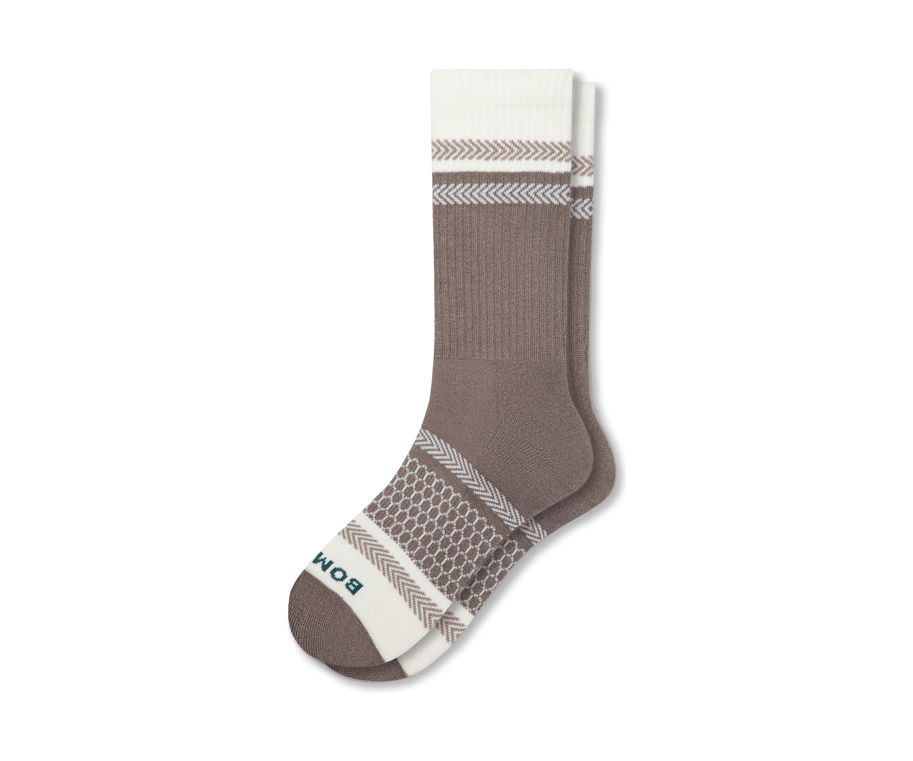 Chevron Vintage Stripes Calf Socks