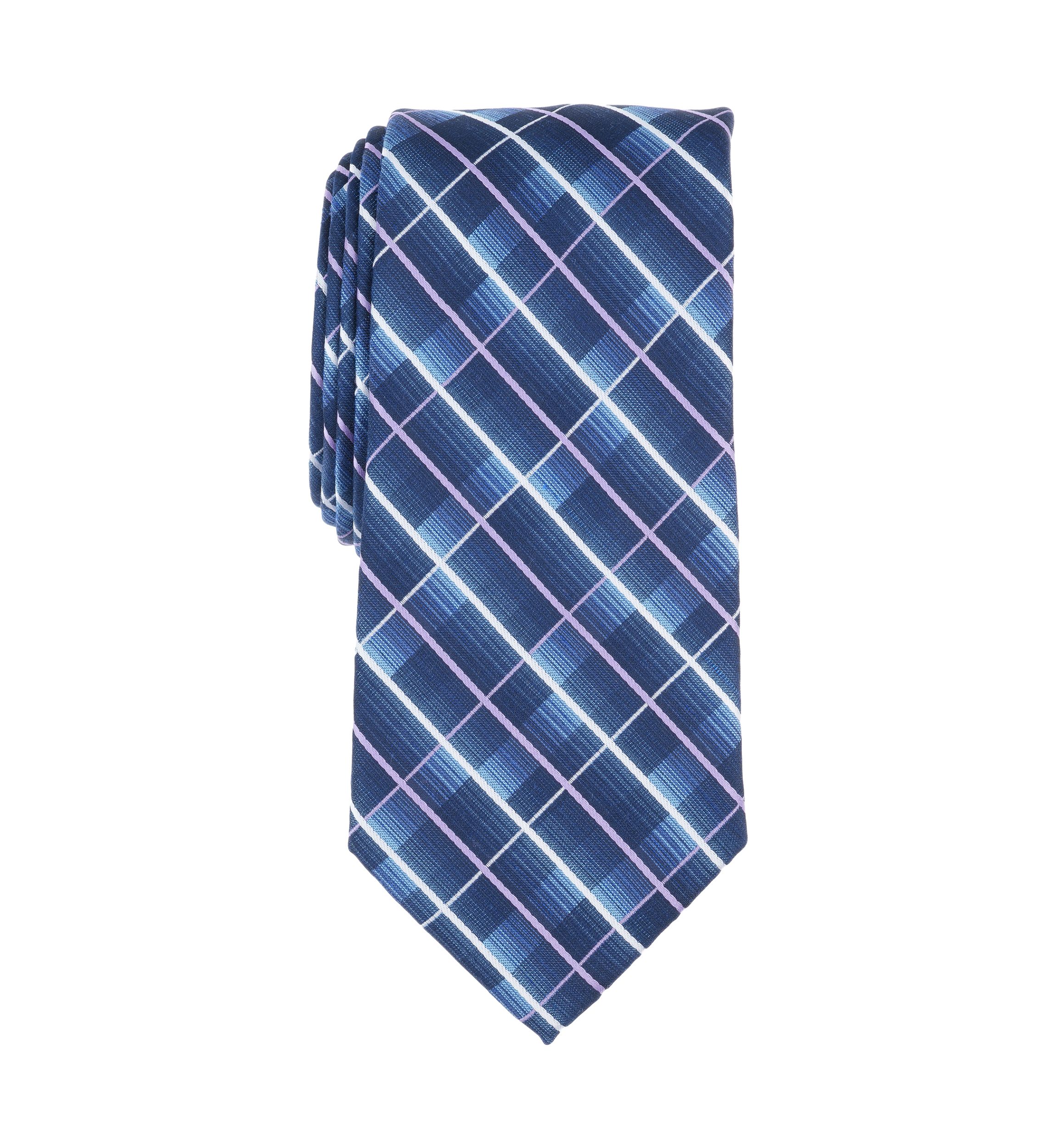 Grid Print Tie