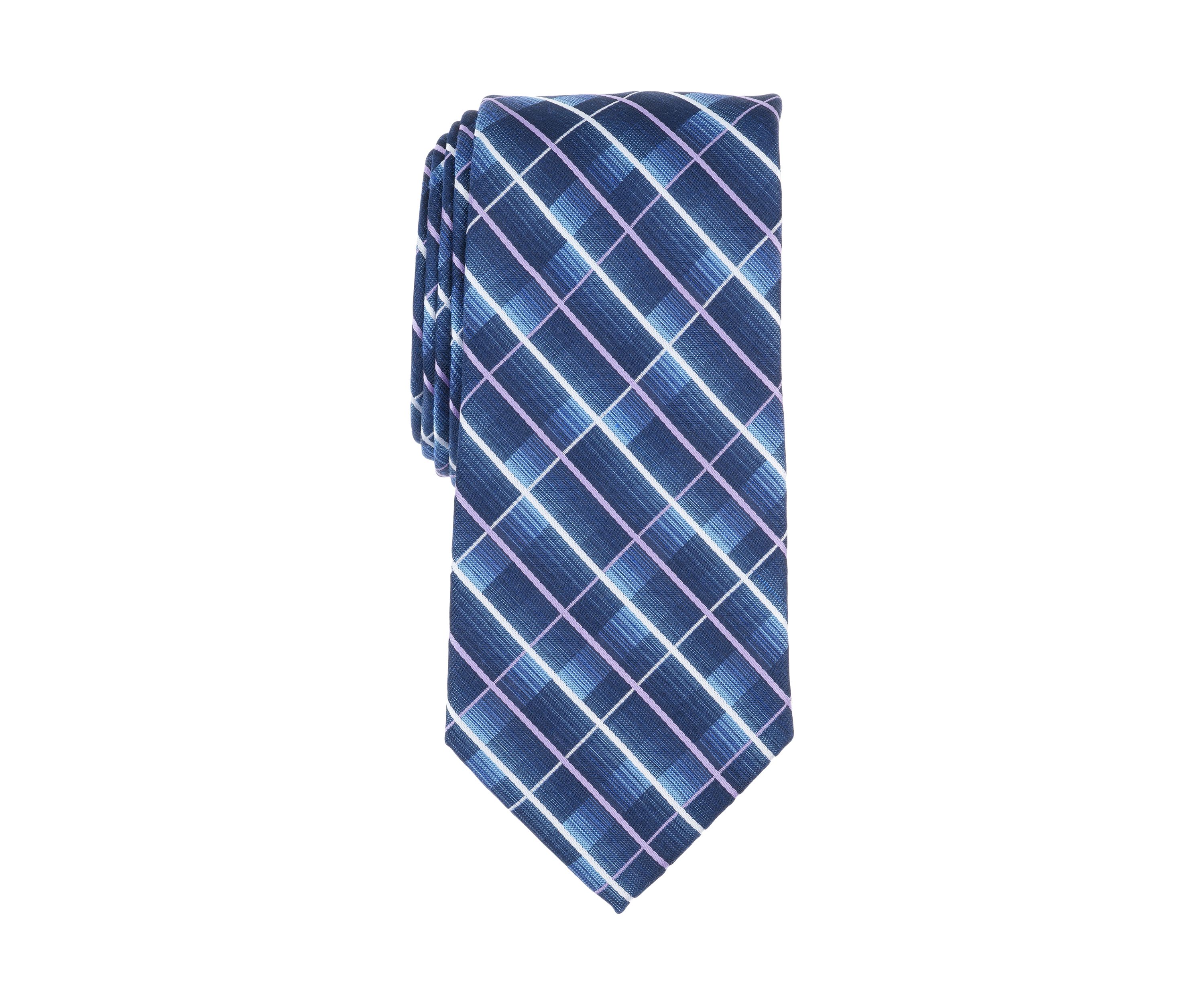 Grid Print Tie