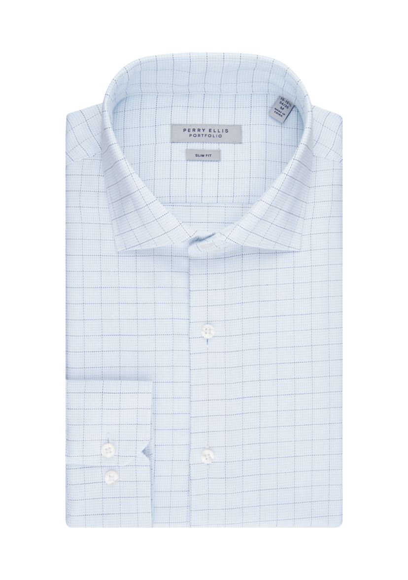 Mens Tattersall Printed Button Down Shirt