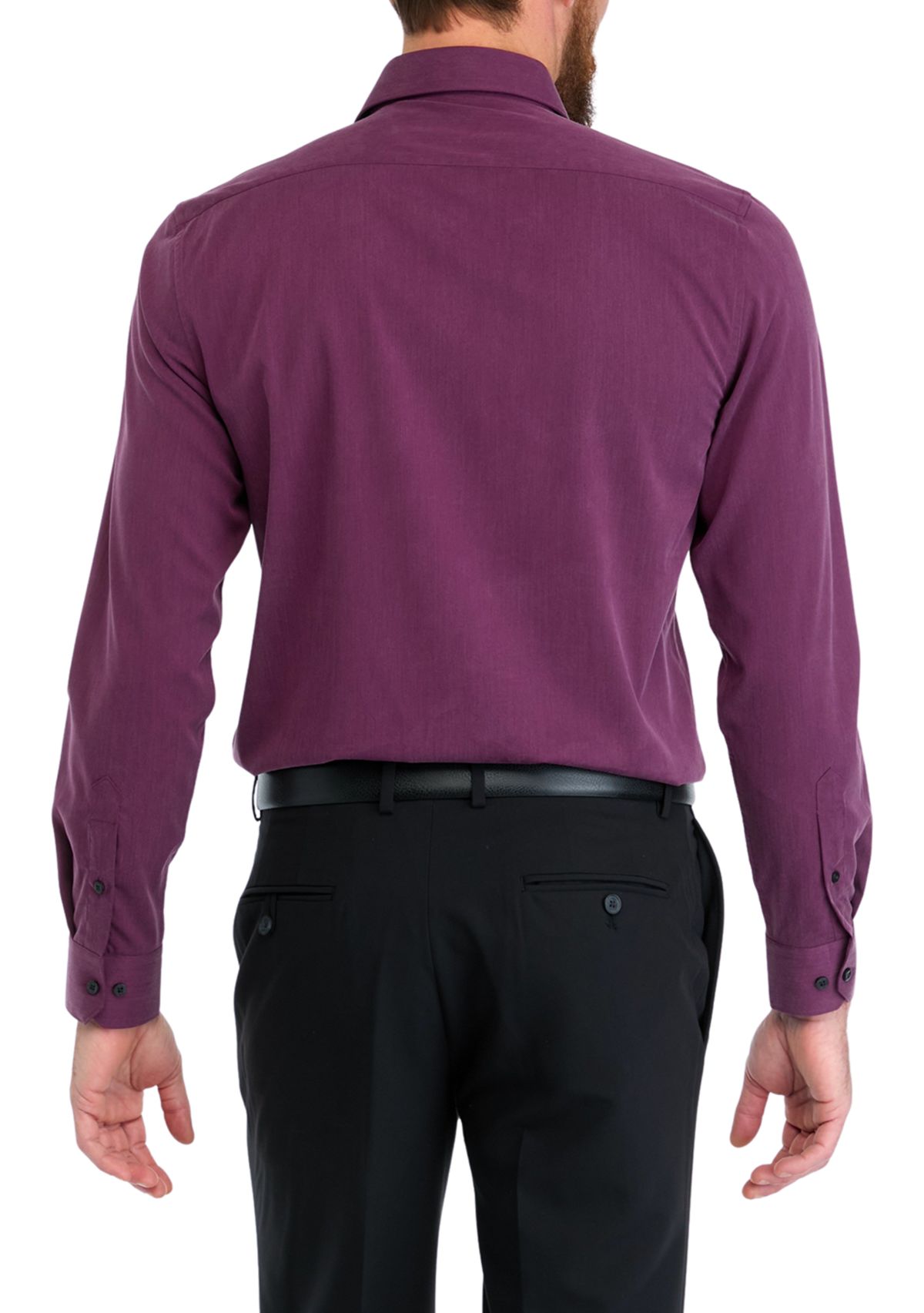 Melange Solid Dress Shirt 