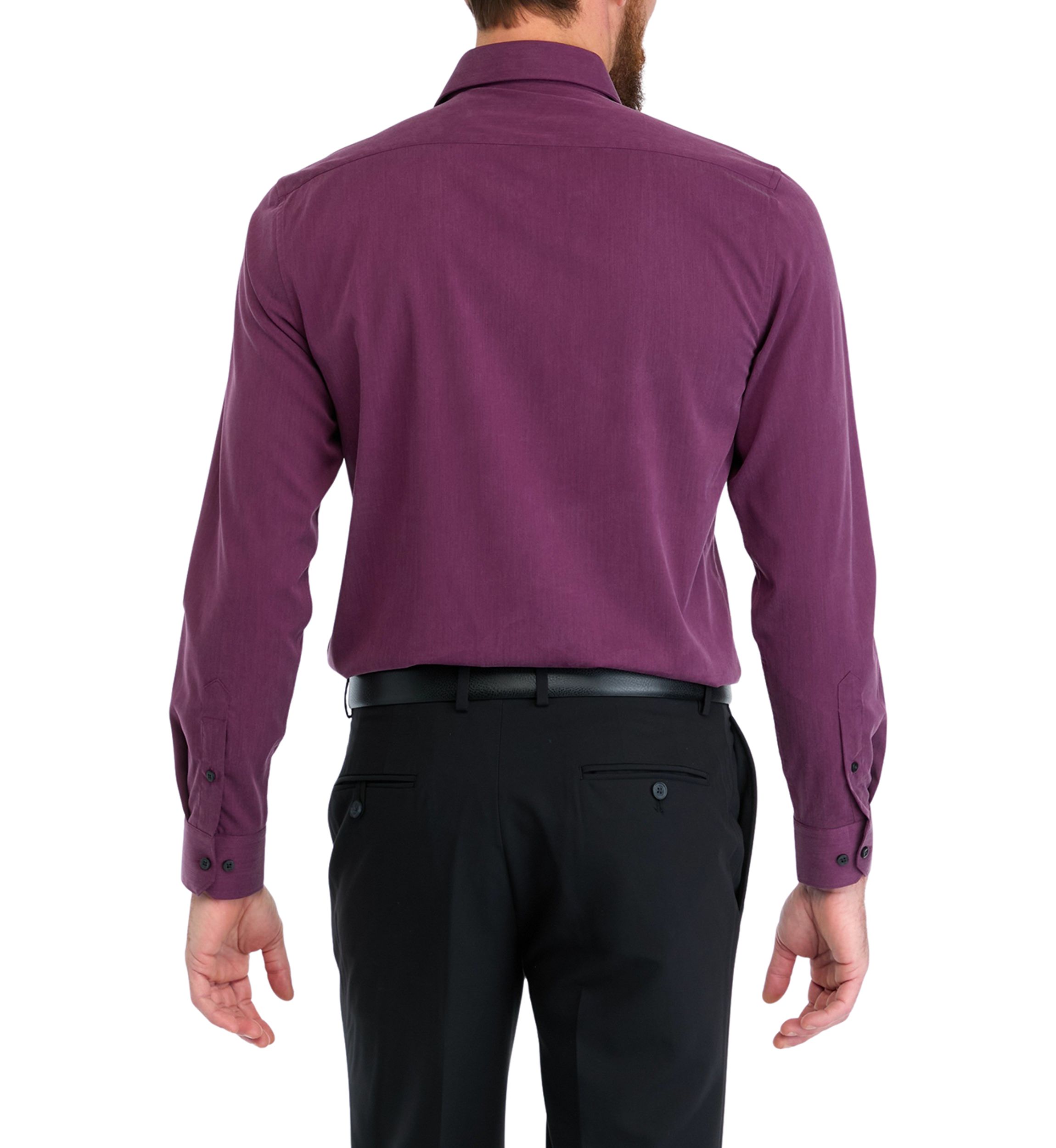 Melange Solid Dress Shirt 