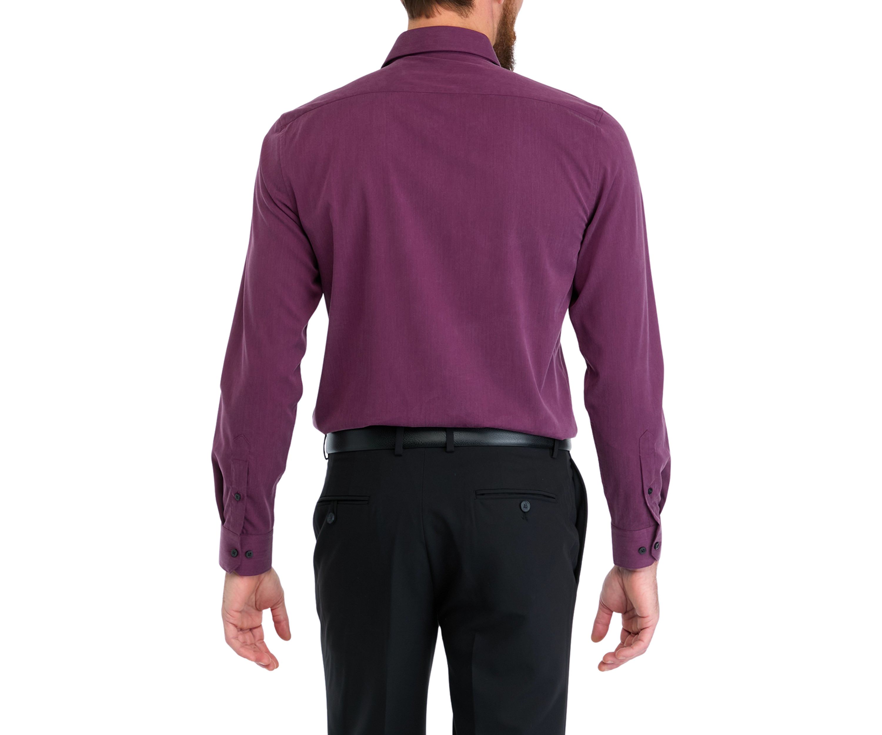 Melange Solid Dress Shirt 