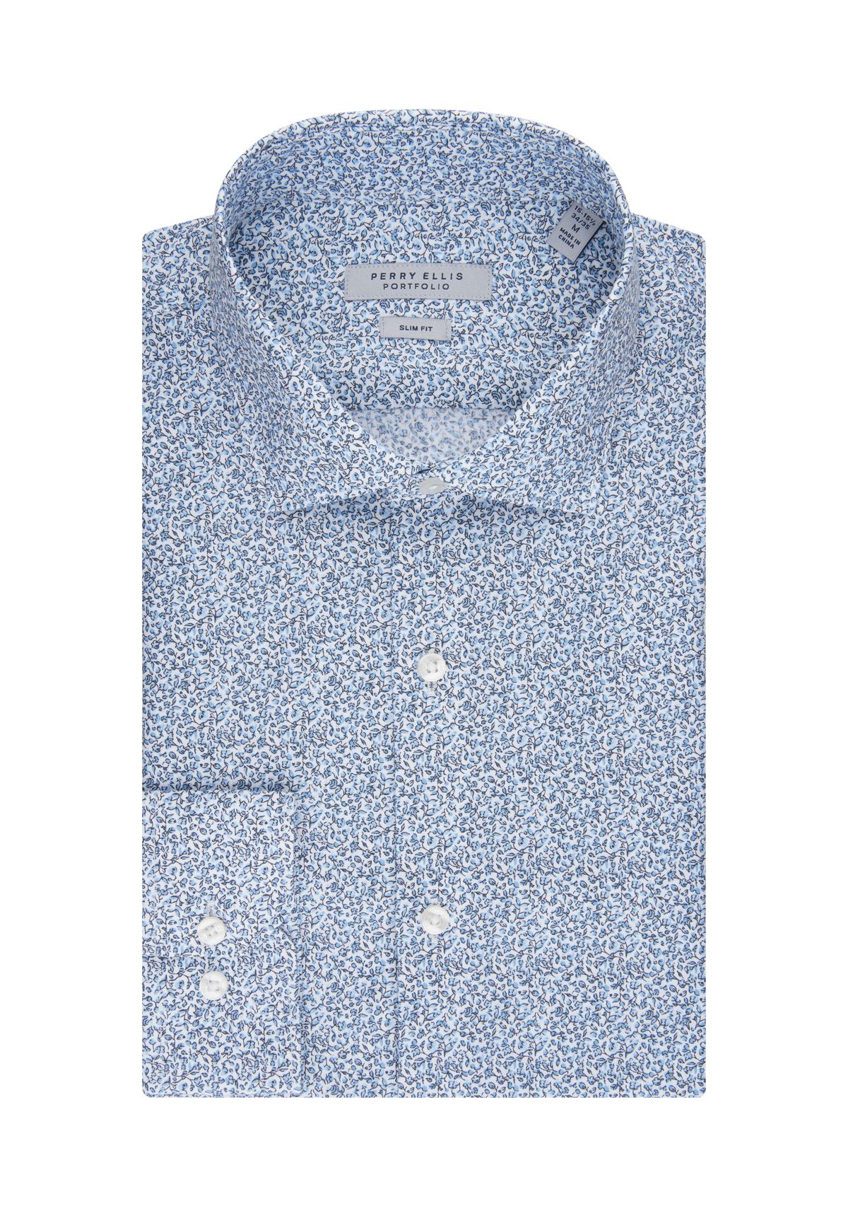 Mens Floral Printed Button Down Shirt